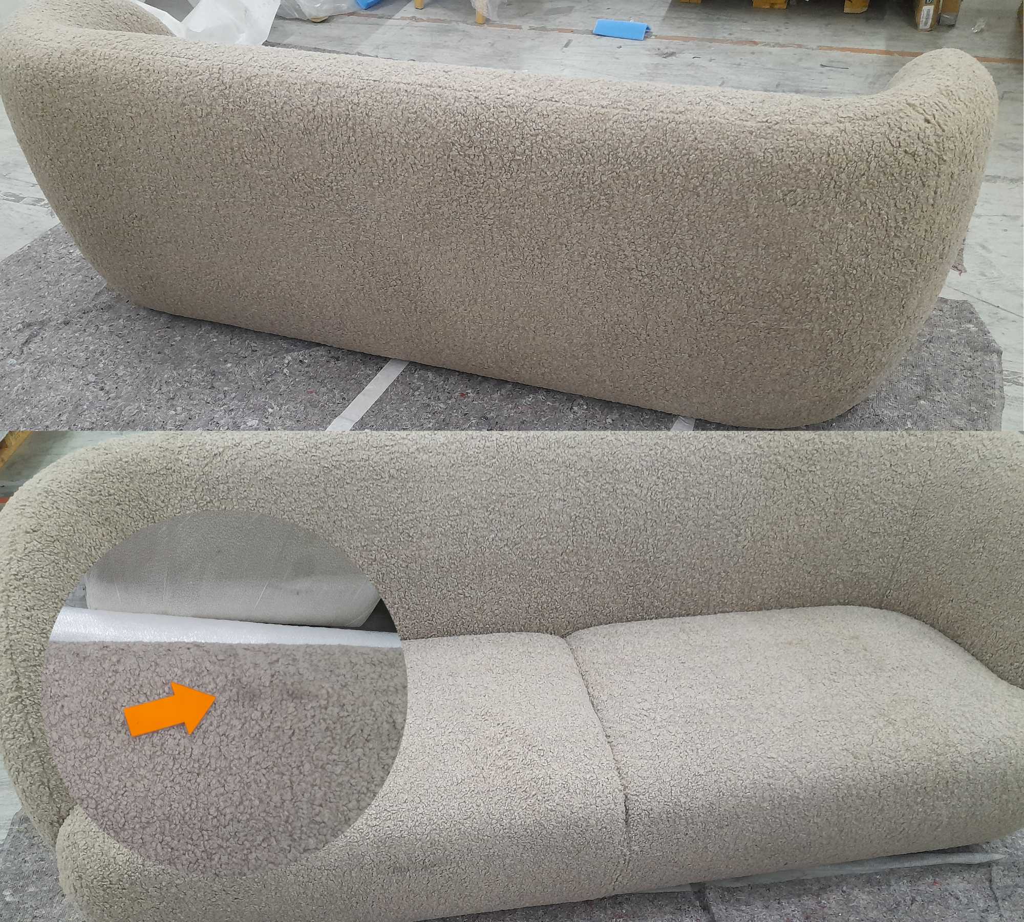Design-Award-Winning Paula Sofa 3-Sitzer Glore Mole