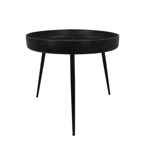 Ventura Beistelltisch Mangoholz Metall ø60cm