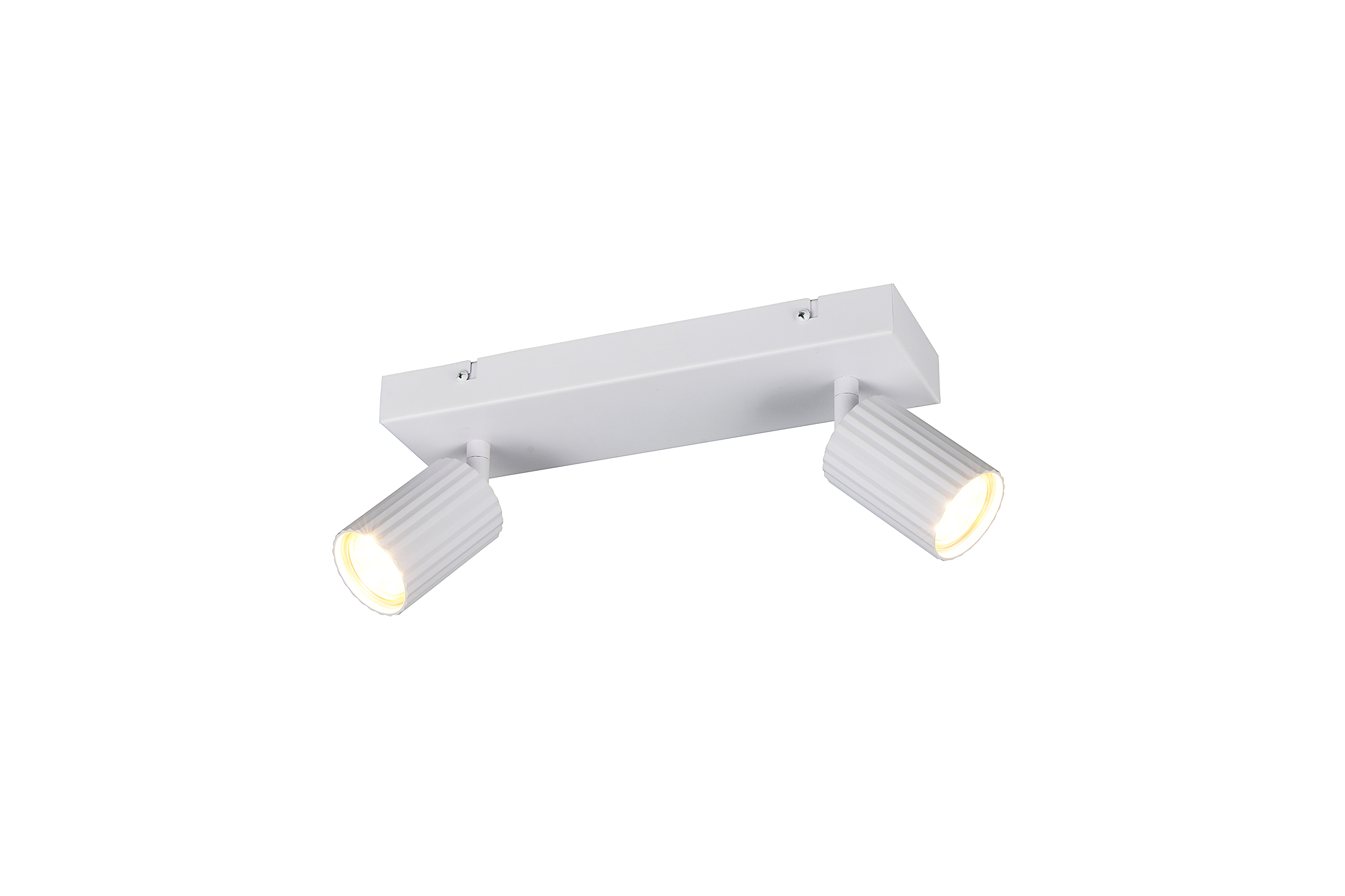 2-Light Soka Ceiling Light Rectangular Iron White