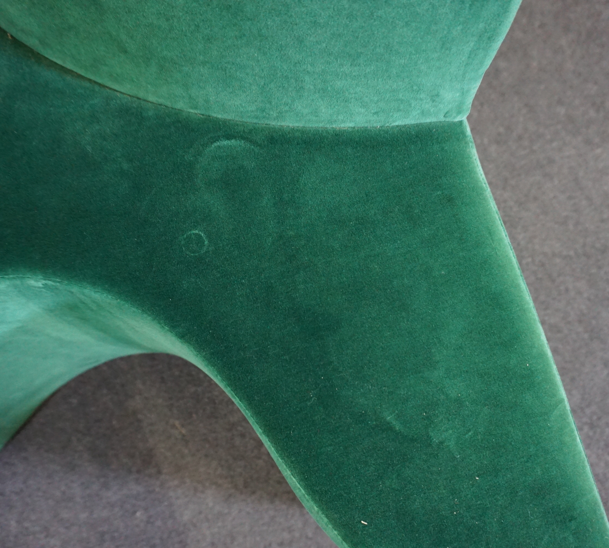 Verner Panton Cloverleaf Modulo Divano Sinistro Verde Scuro