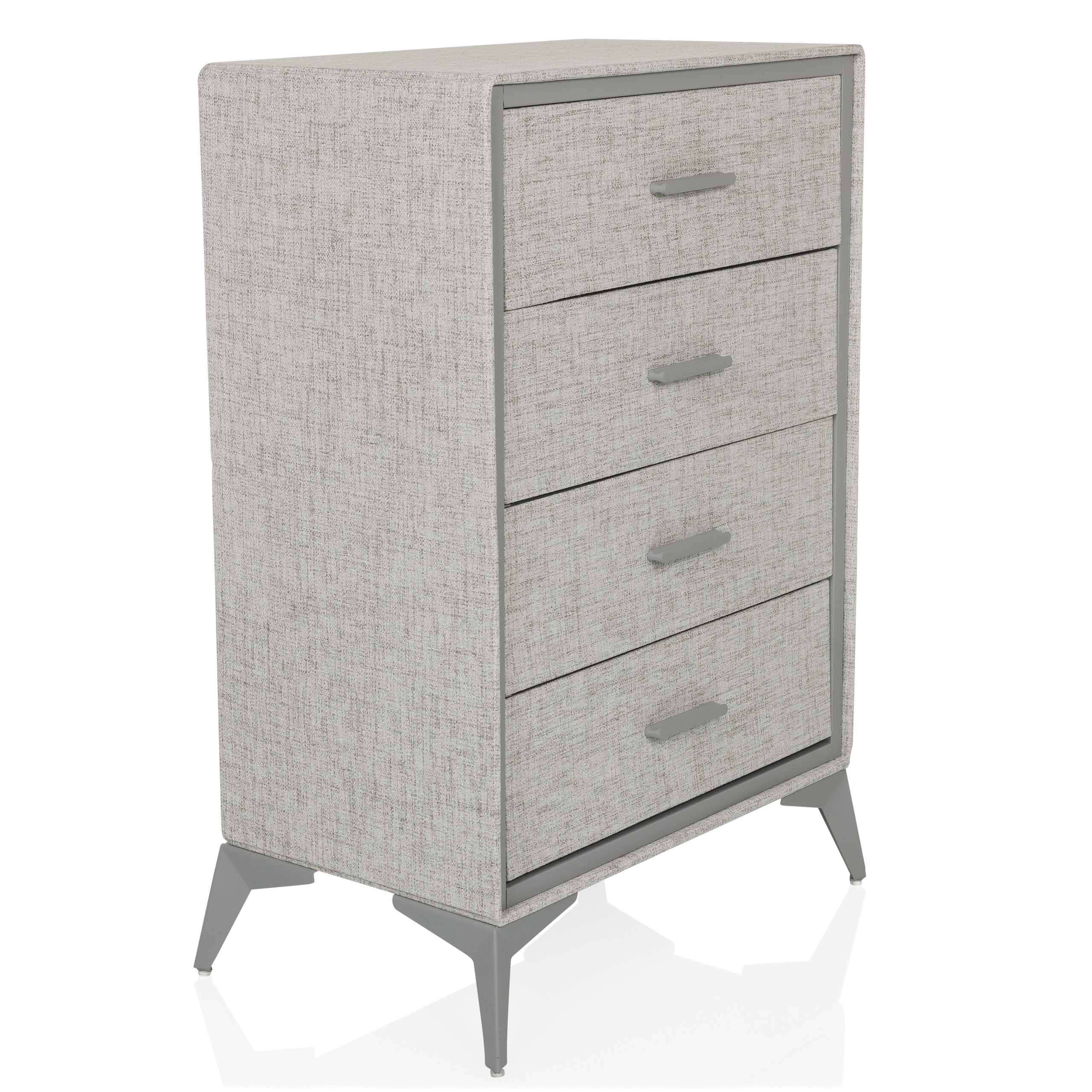 Chest of drawers SKUFFY 64x35x90cm 4 drawers grey hjh LIVING