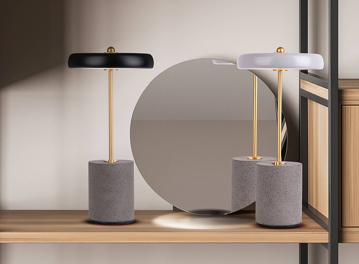 Seta Table Lamp 1-Light Iron Grey