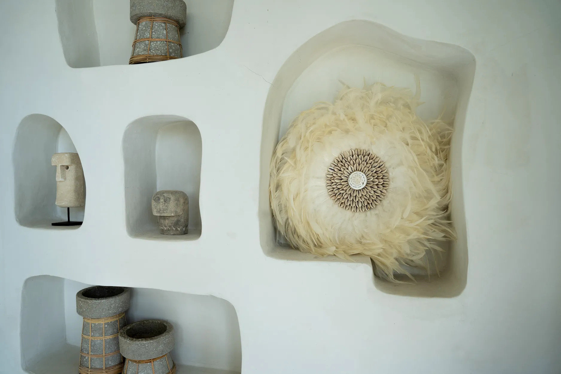 Coastal Juju Wanddeko Weiß