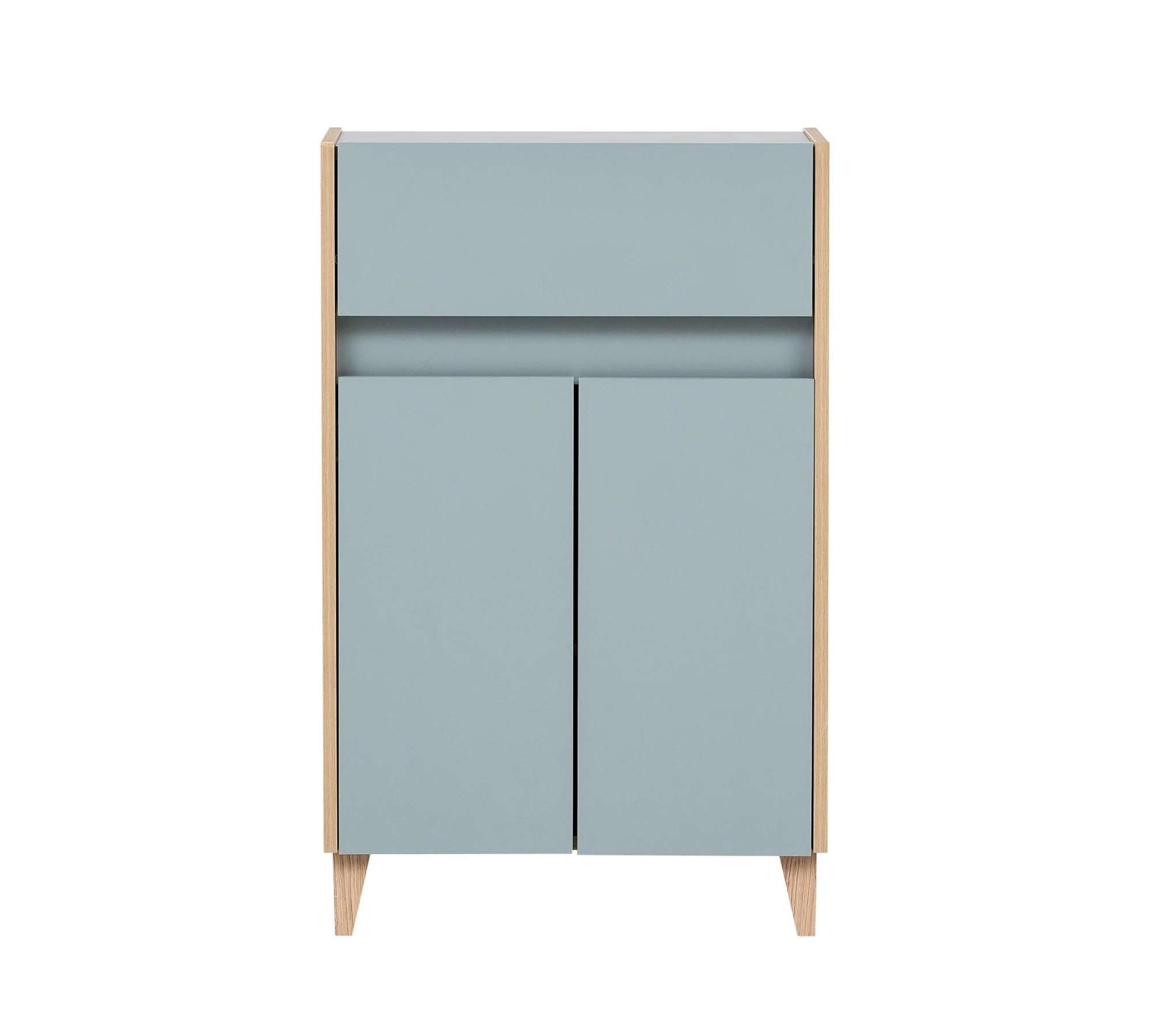 Unterschrank Holz Blau