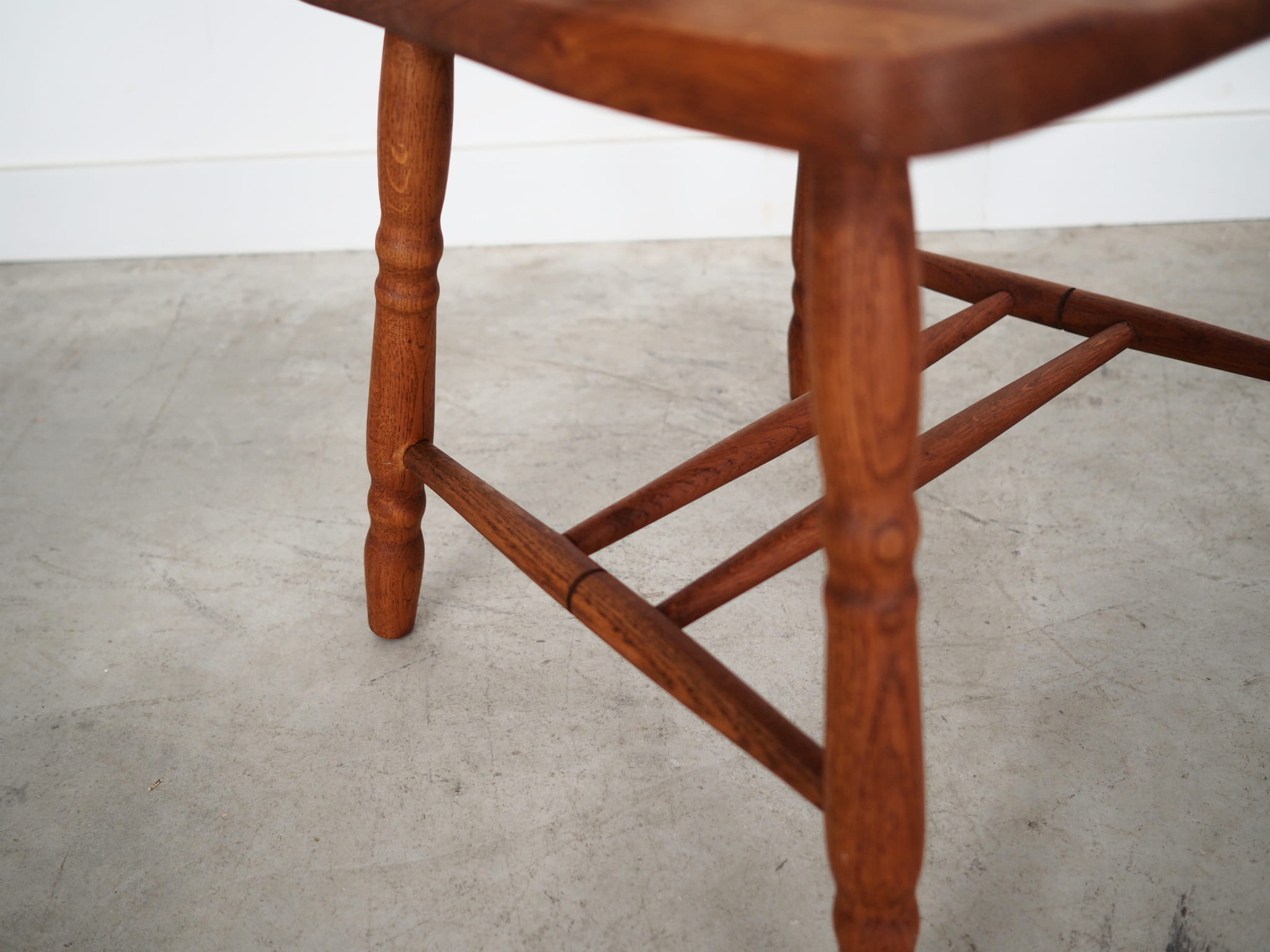 Vintage Armchair Oak Wood Brown 1960s