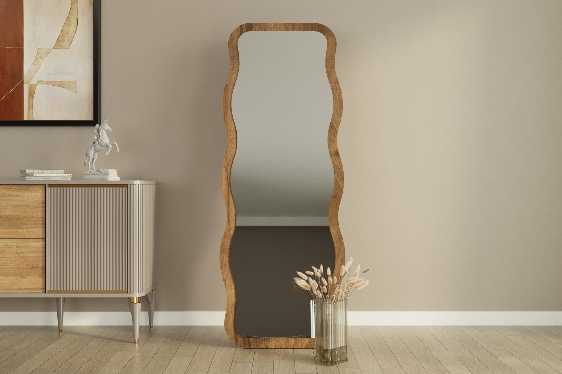 Aror Mirror Walnut