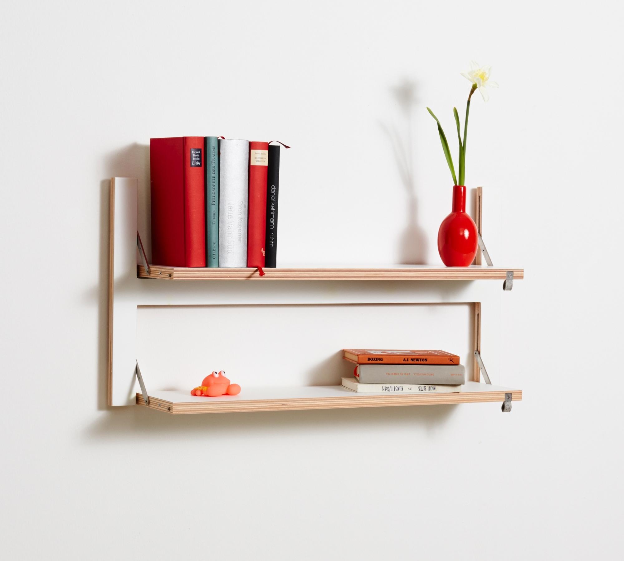 Fläpps Regal Holz Weiß 80 x 40 cm