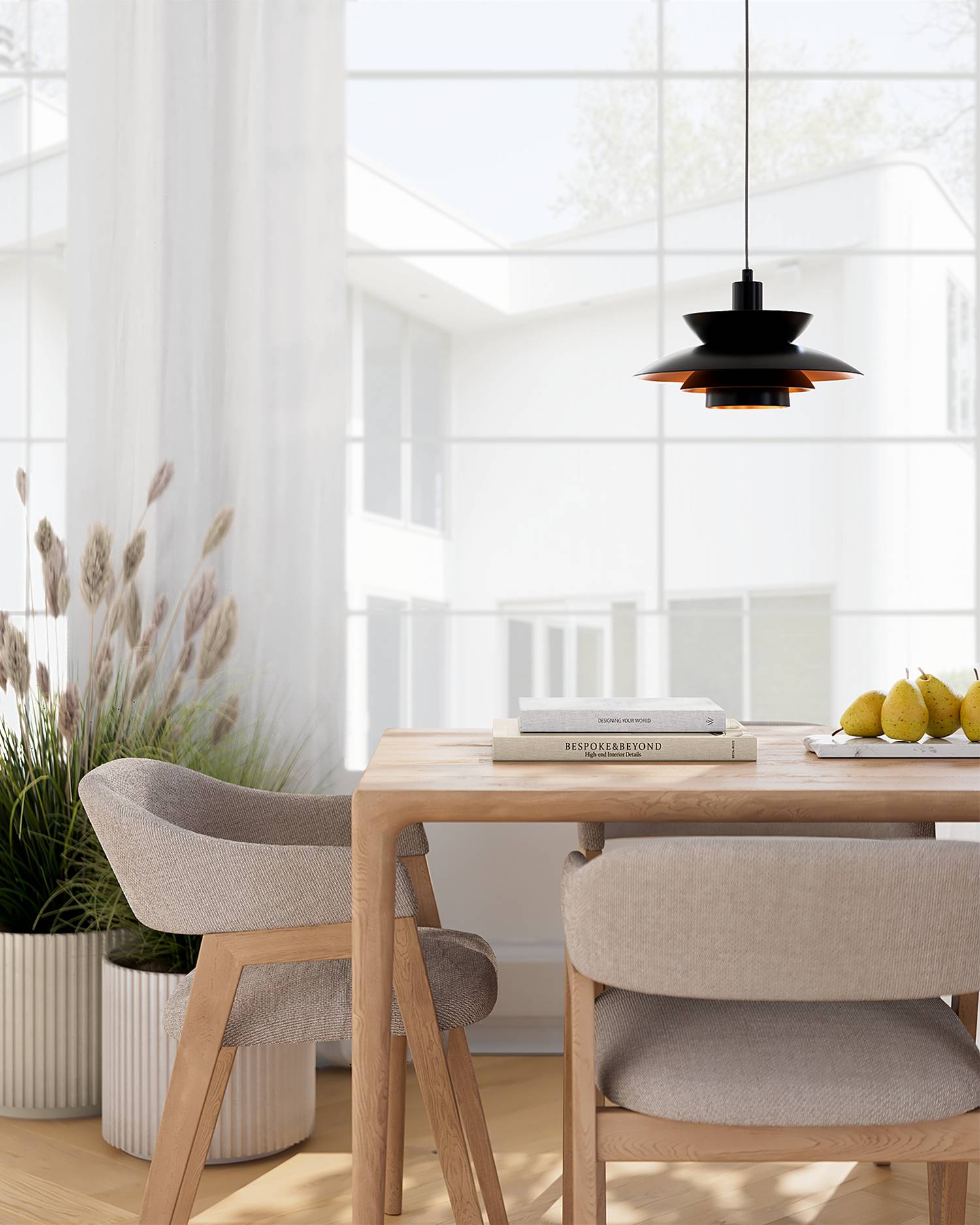 Hängeleuchte SINGAPUR Eisen 1-flammig Schwarz