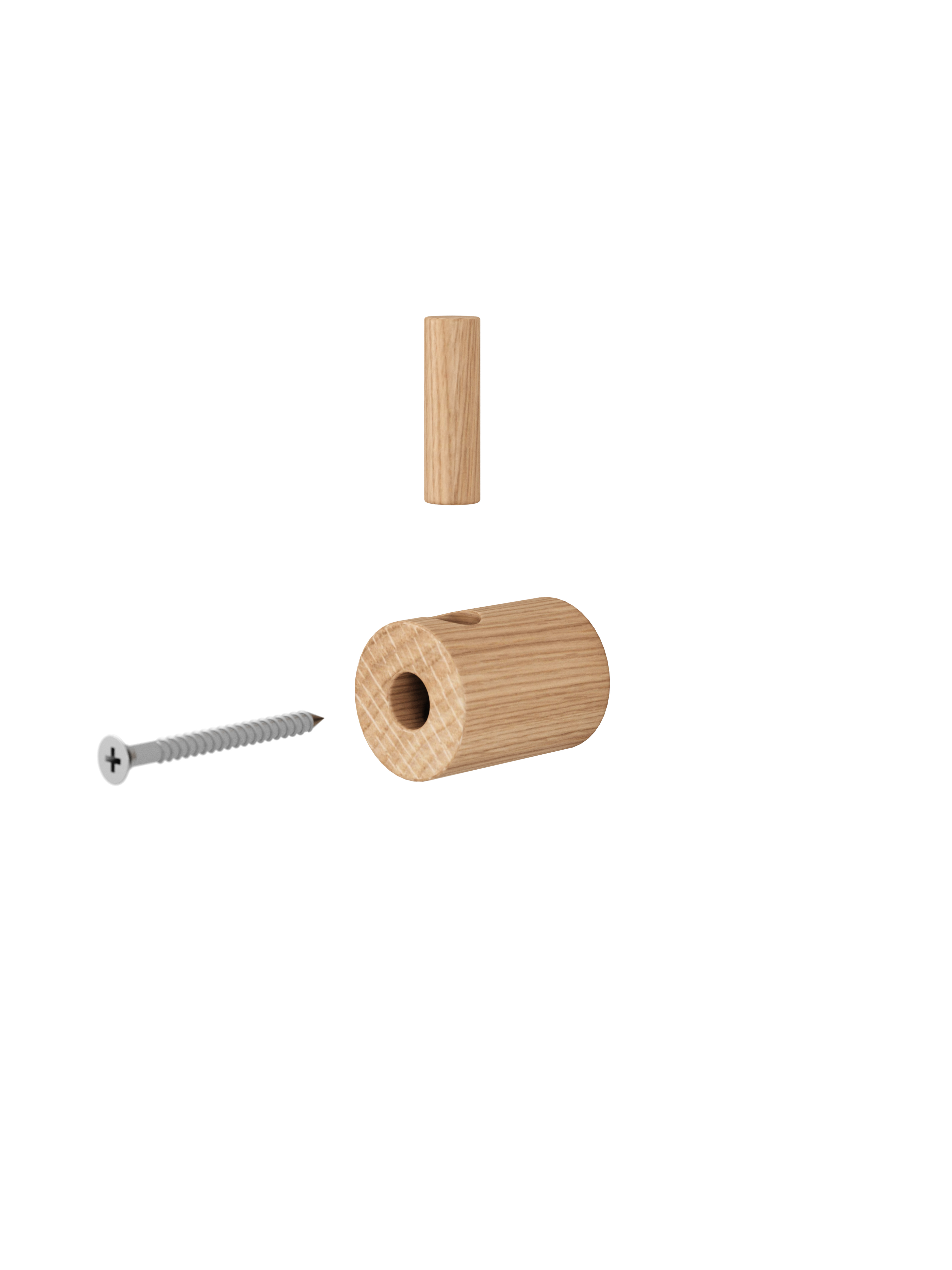 Wooden Wall Hook Wandhaken Beige