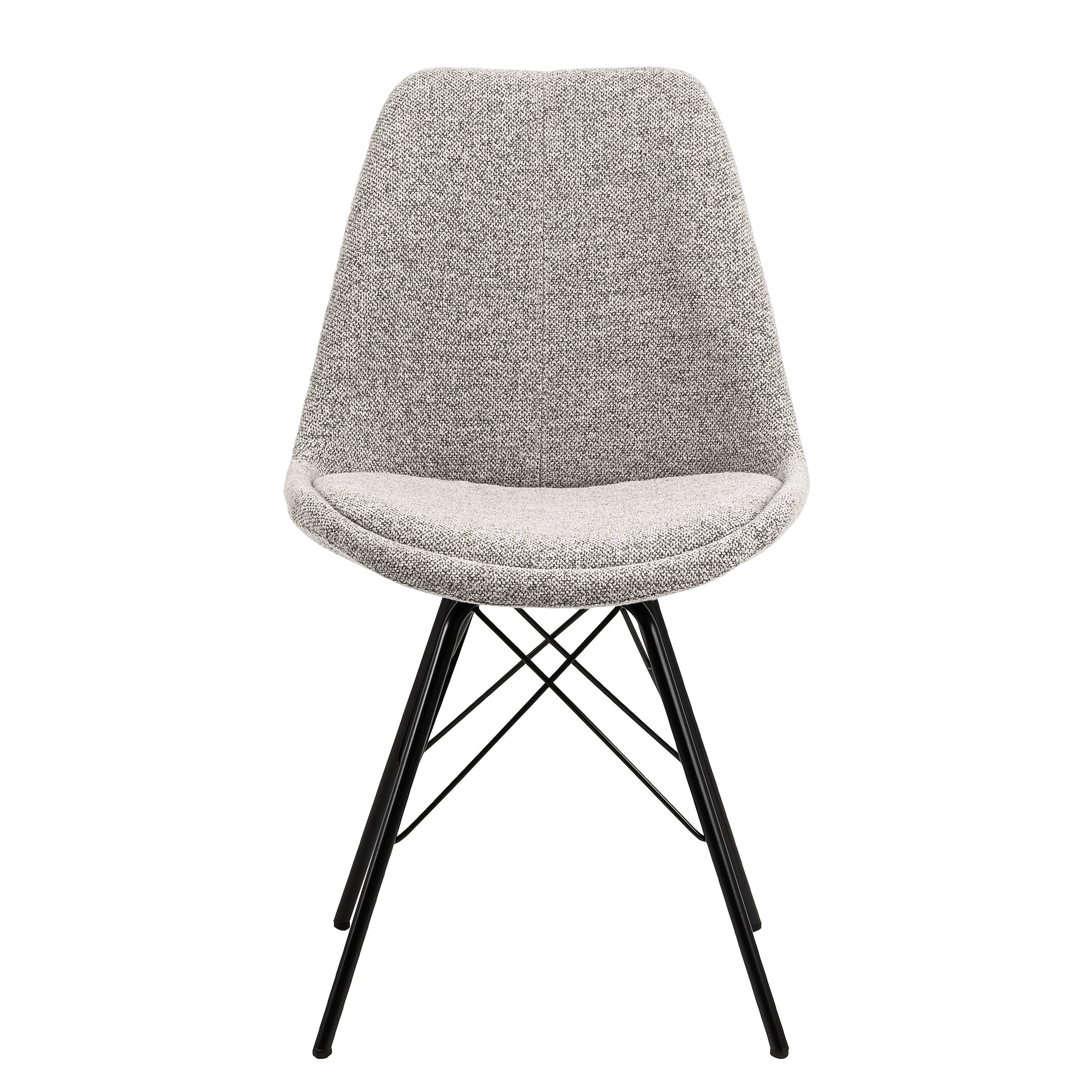 2x Bonito Stuhl Bouclé Grau