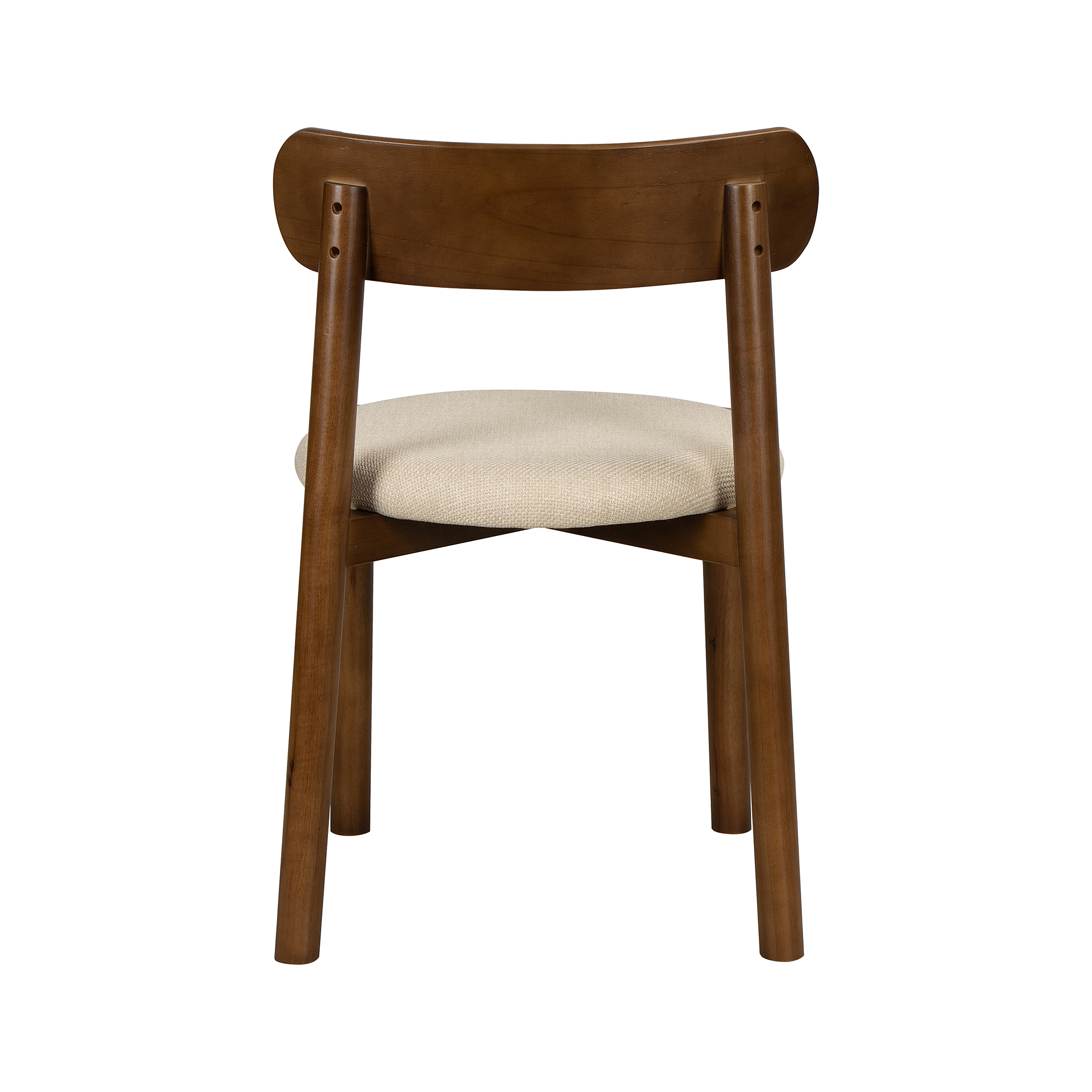 Dining chair TARO set of 2 Beige Brown