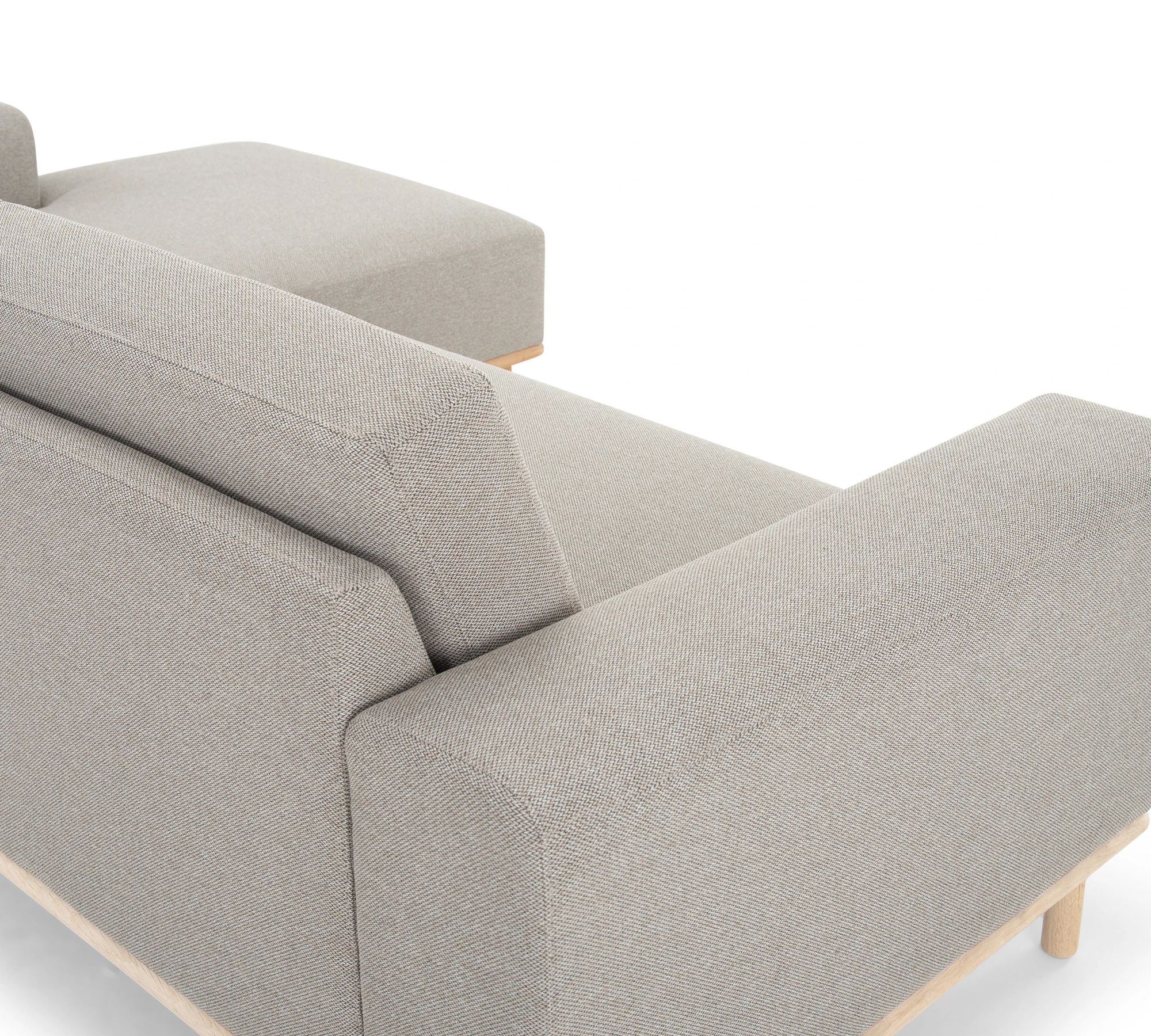 Vilmar Sofa with Chaise Longue Right Agnes Brown