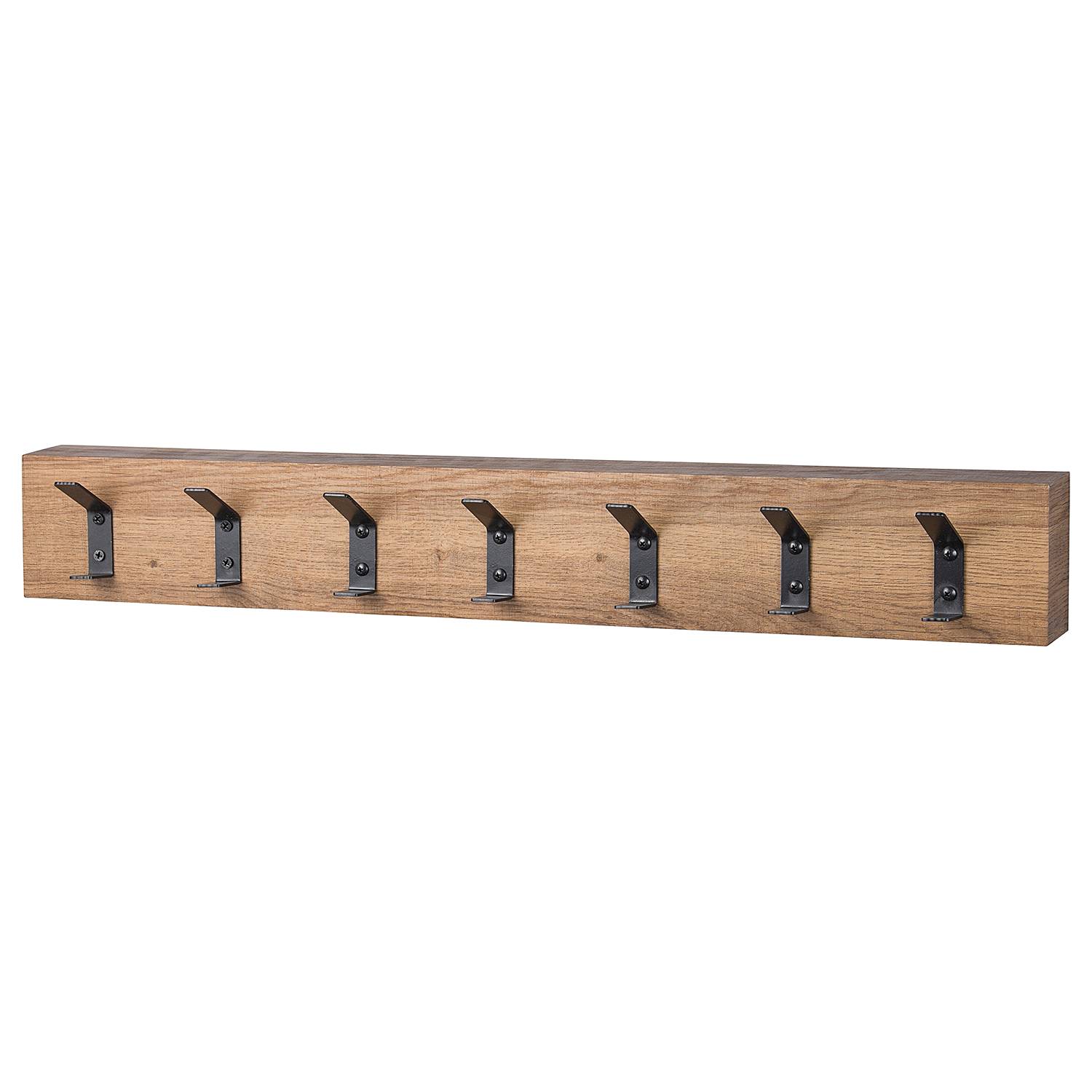 Garderobenleiste Oseru Eiche Dekor / Schwarz Breite: 70 cm