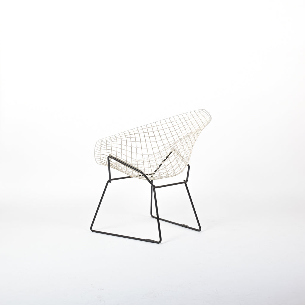 Bertoia Diamond Chair Stahl Weiß