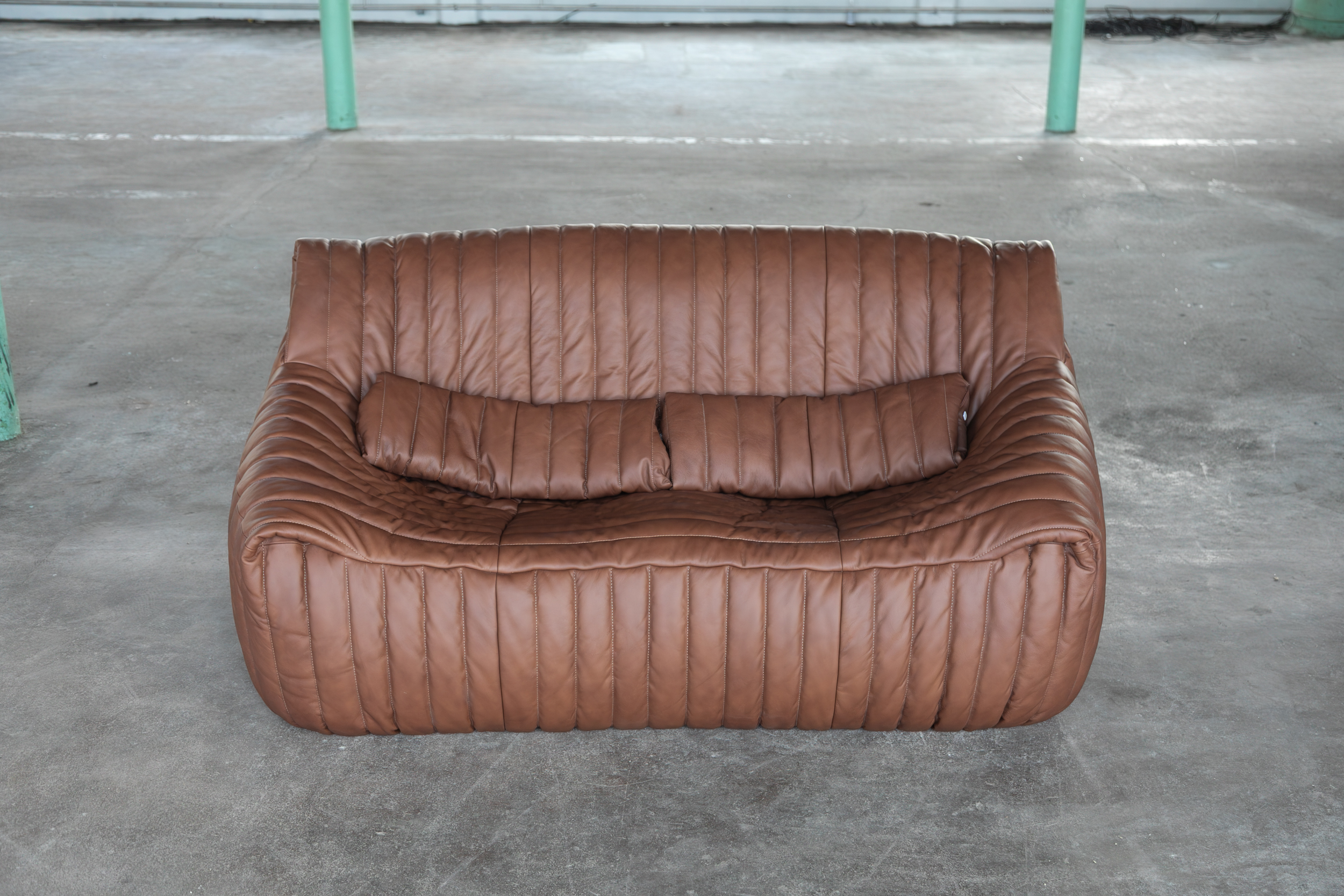 Sandra Sofa 2-Sitzer Glattleder Folk Brown