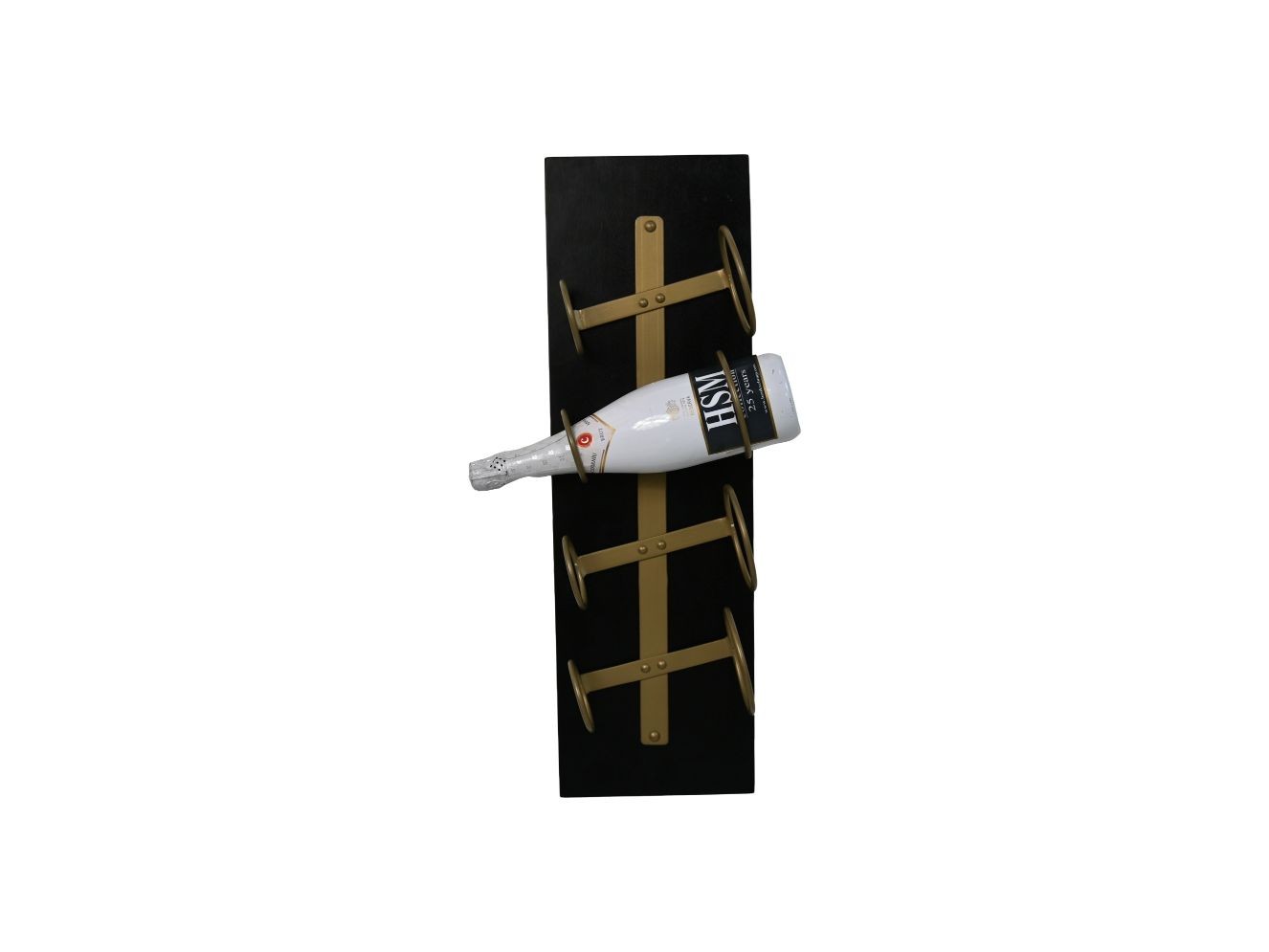 Stehendes Weinregal Mangoholz Metall