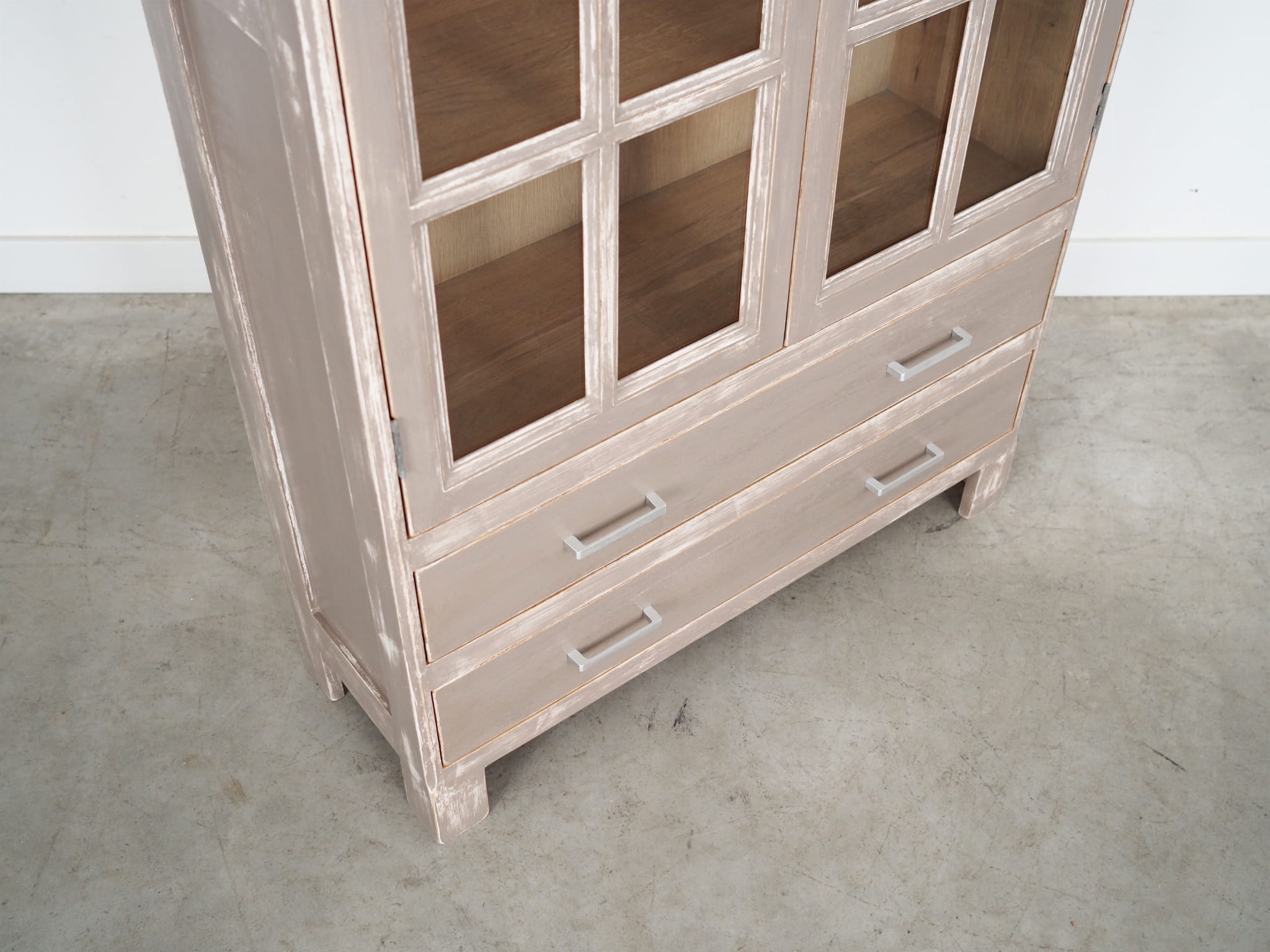 Display cabinet Oak 1980s
