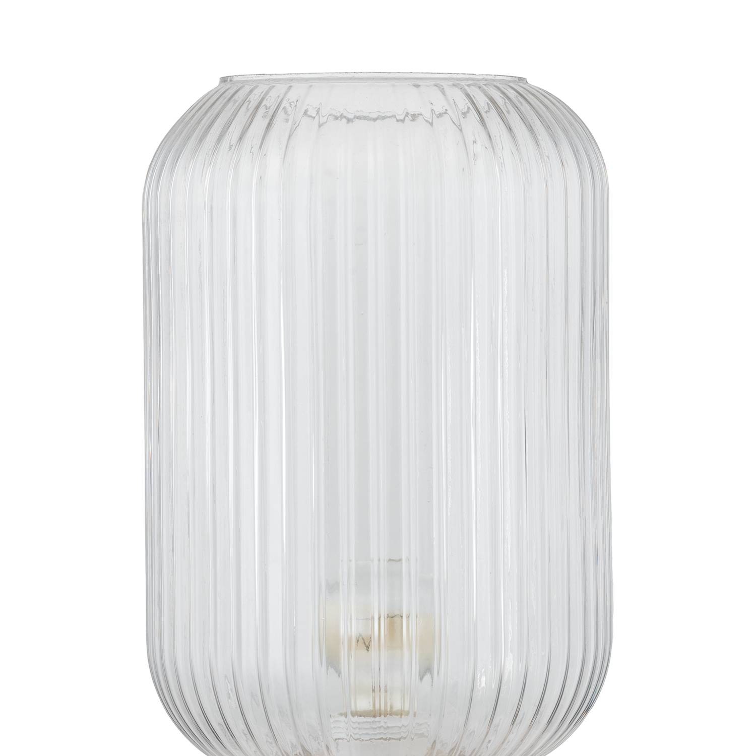1-Flame Table Lamp Malli Clear Glass Marble