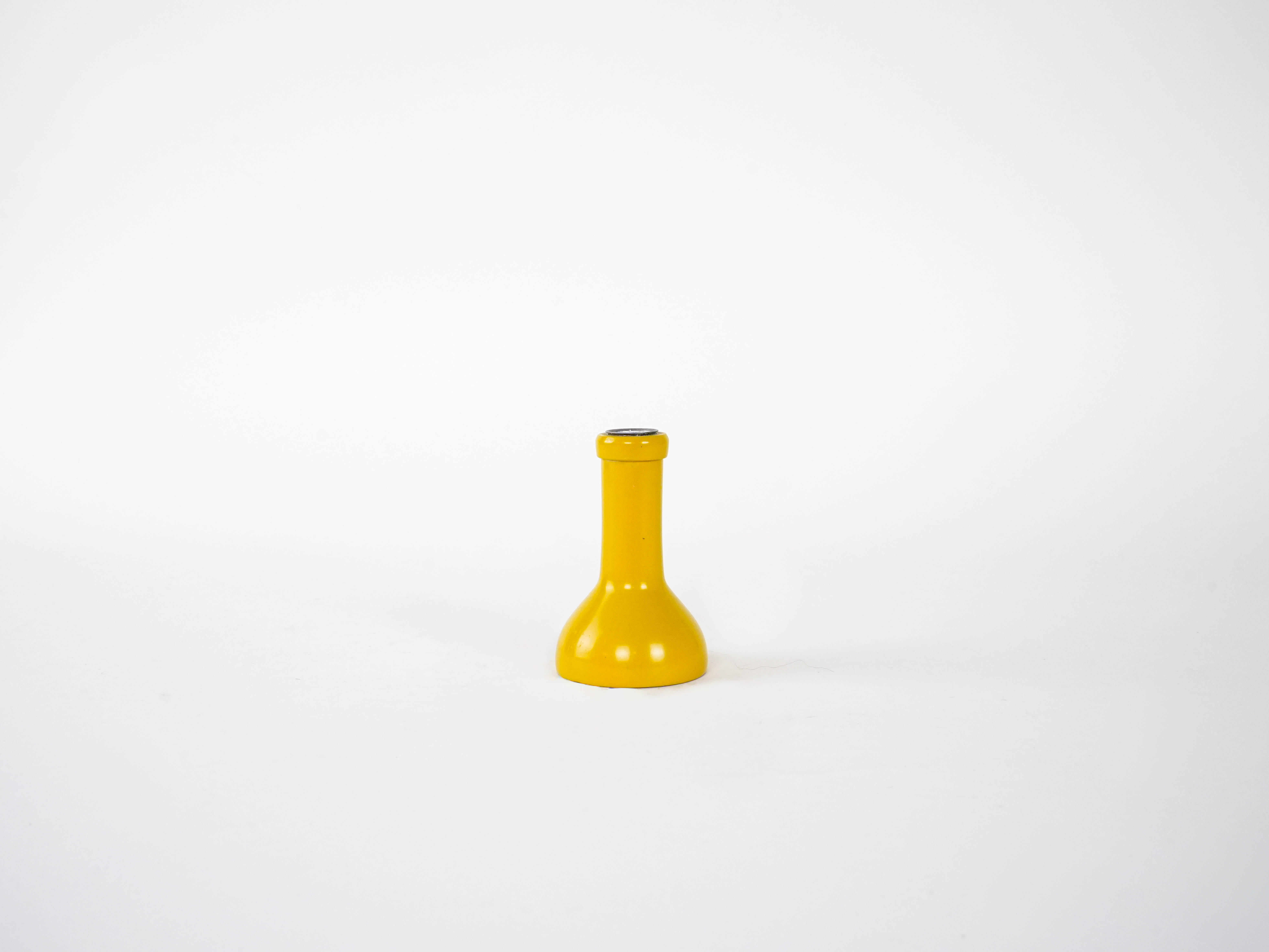 Candlestick 1970s Yellow