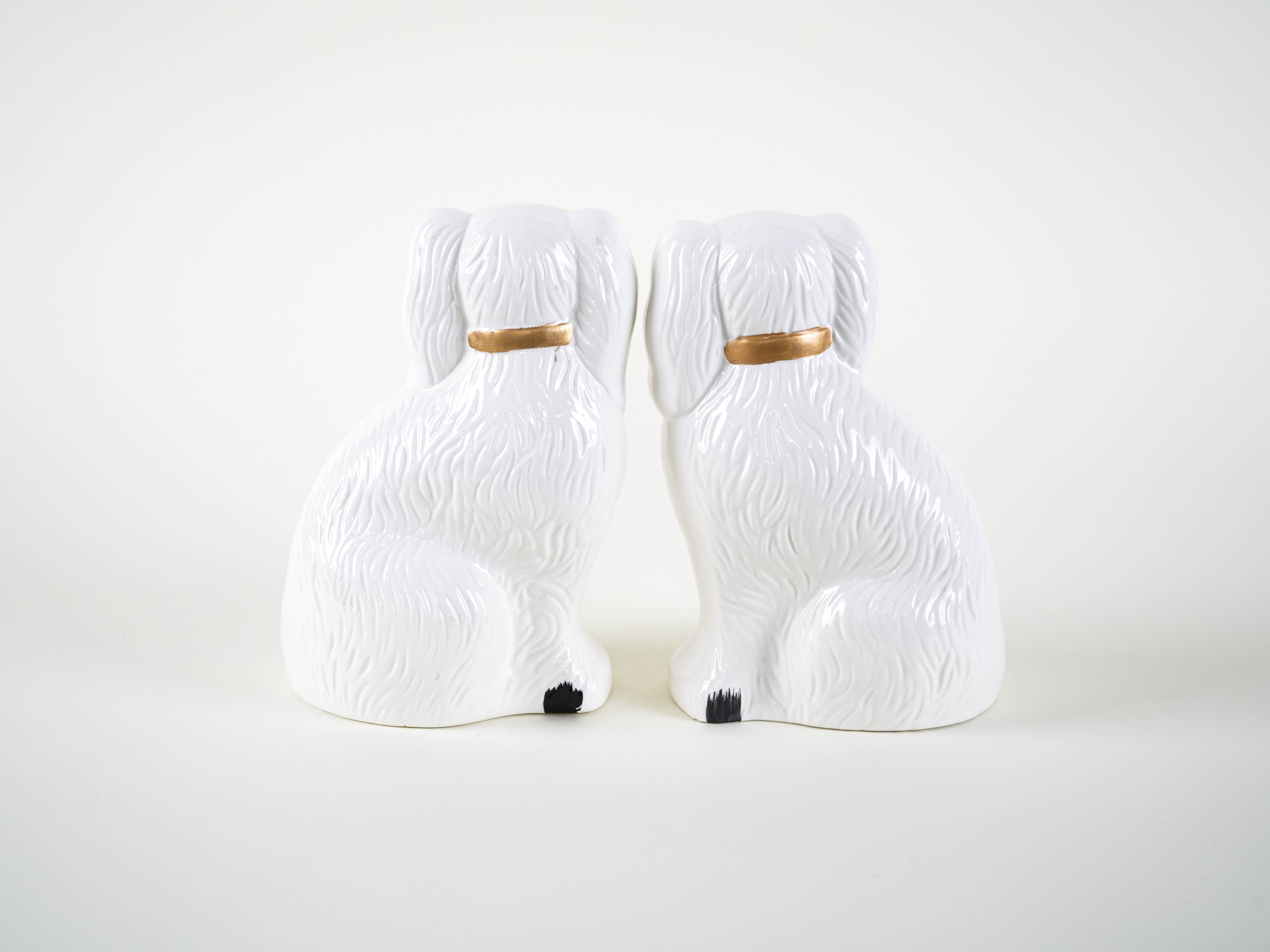 Dog Figures English Style Ceramic 1970s