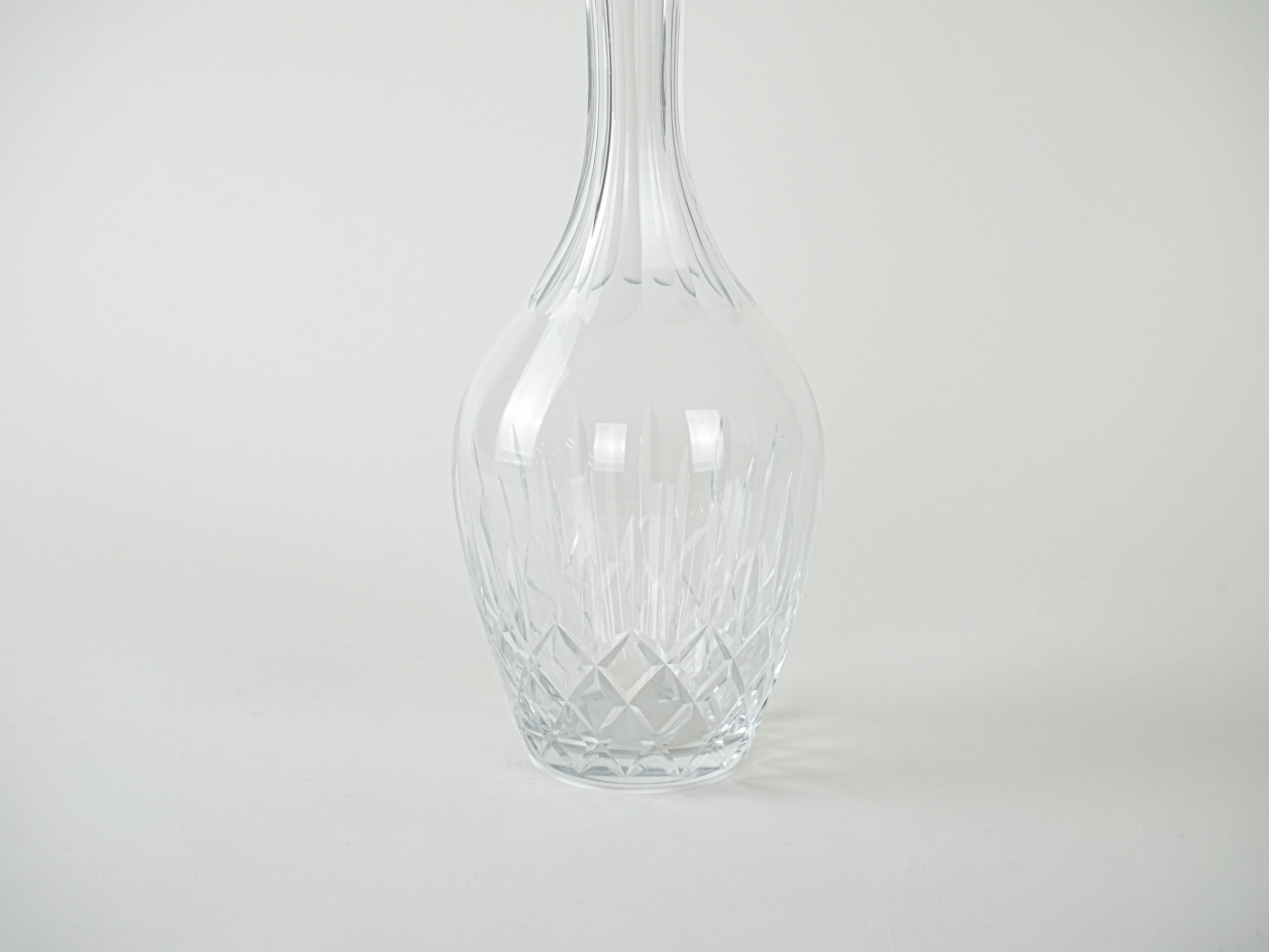 Kristallkaraffe Transparent 1970er Jahre