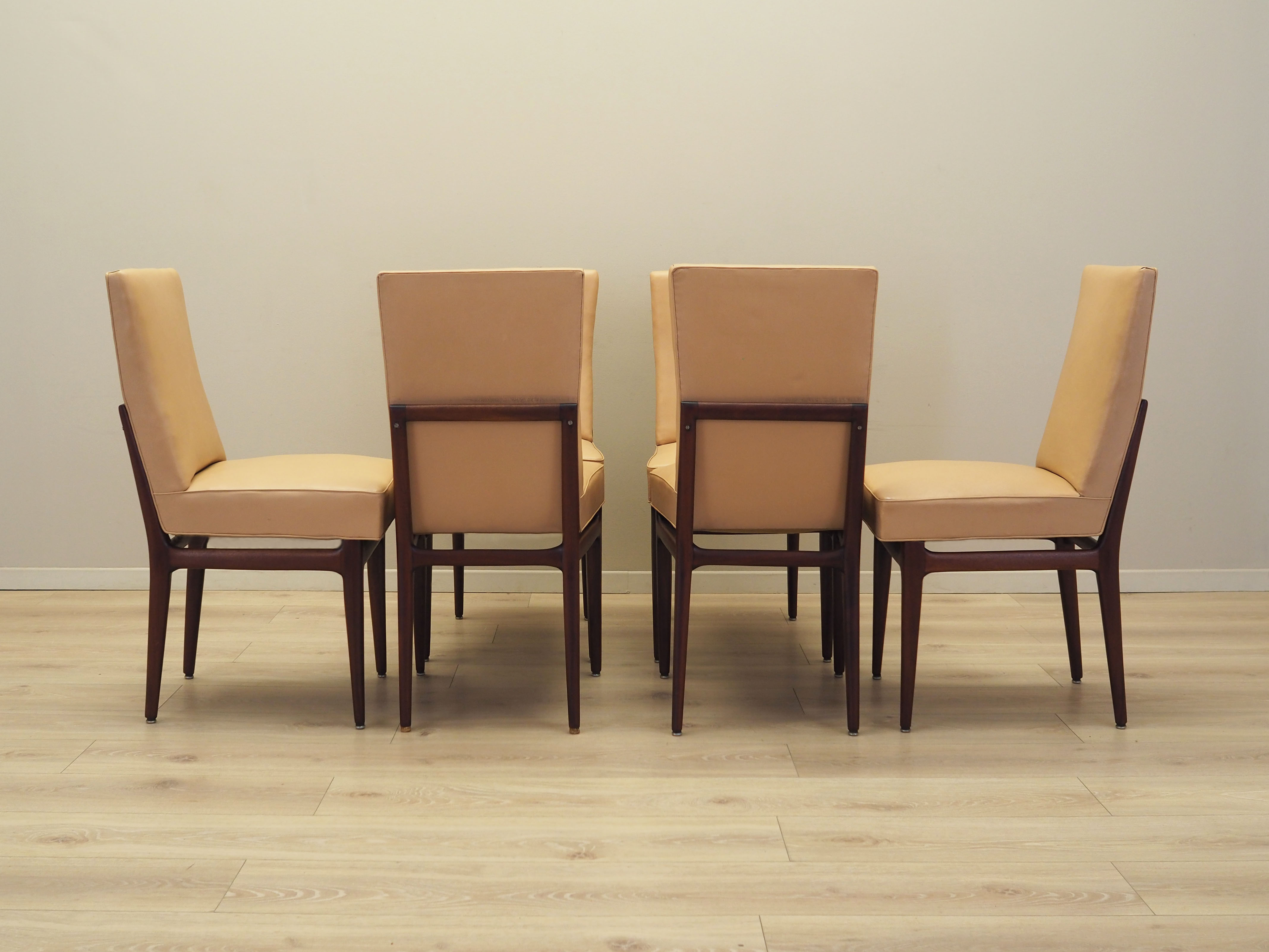 Set of six mahogany chairs 1960s