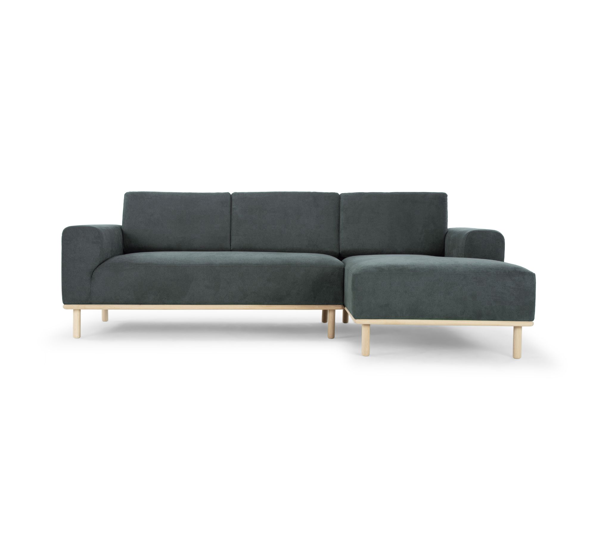 Vilmar Sofa 3-Sitzer Récamiere Rechts Form Blue Grey