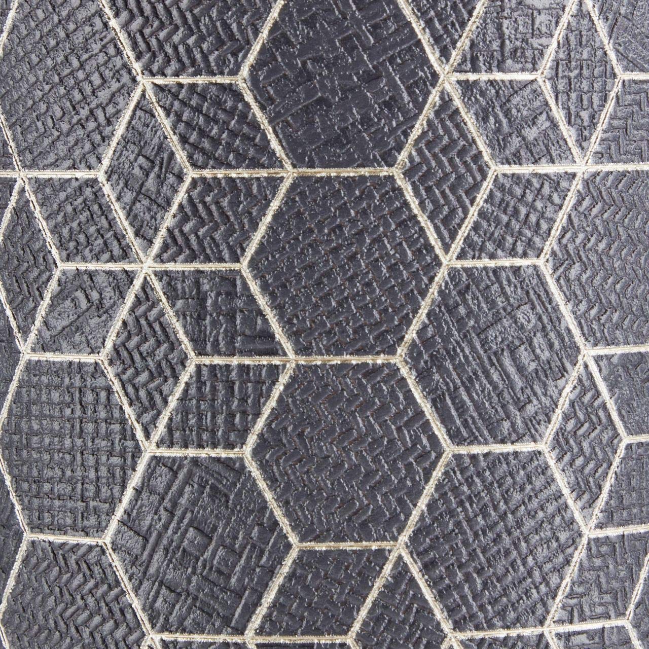 4-flammige Deckenleuchte Metall Textil Grau