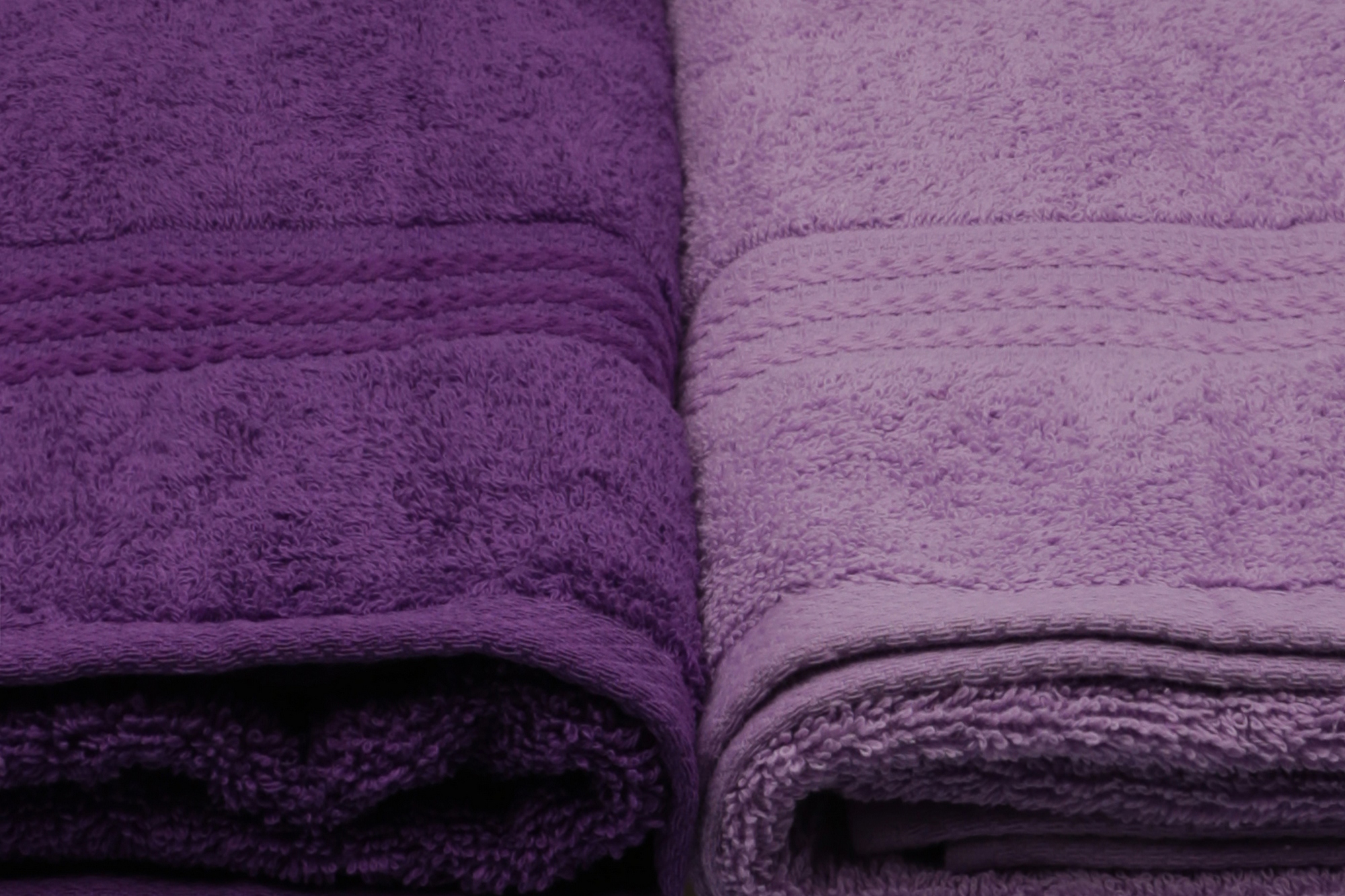 4x Rainbow Bath Towels Cotton Purple