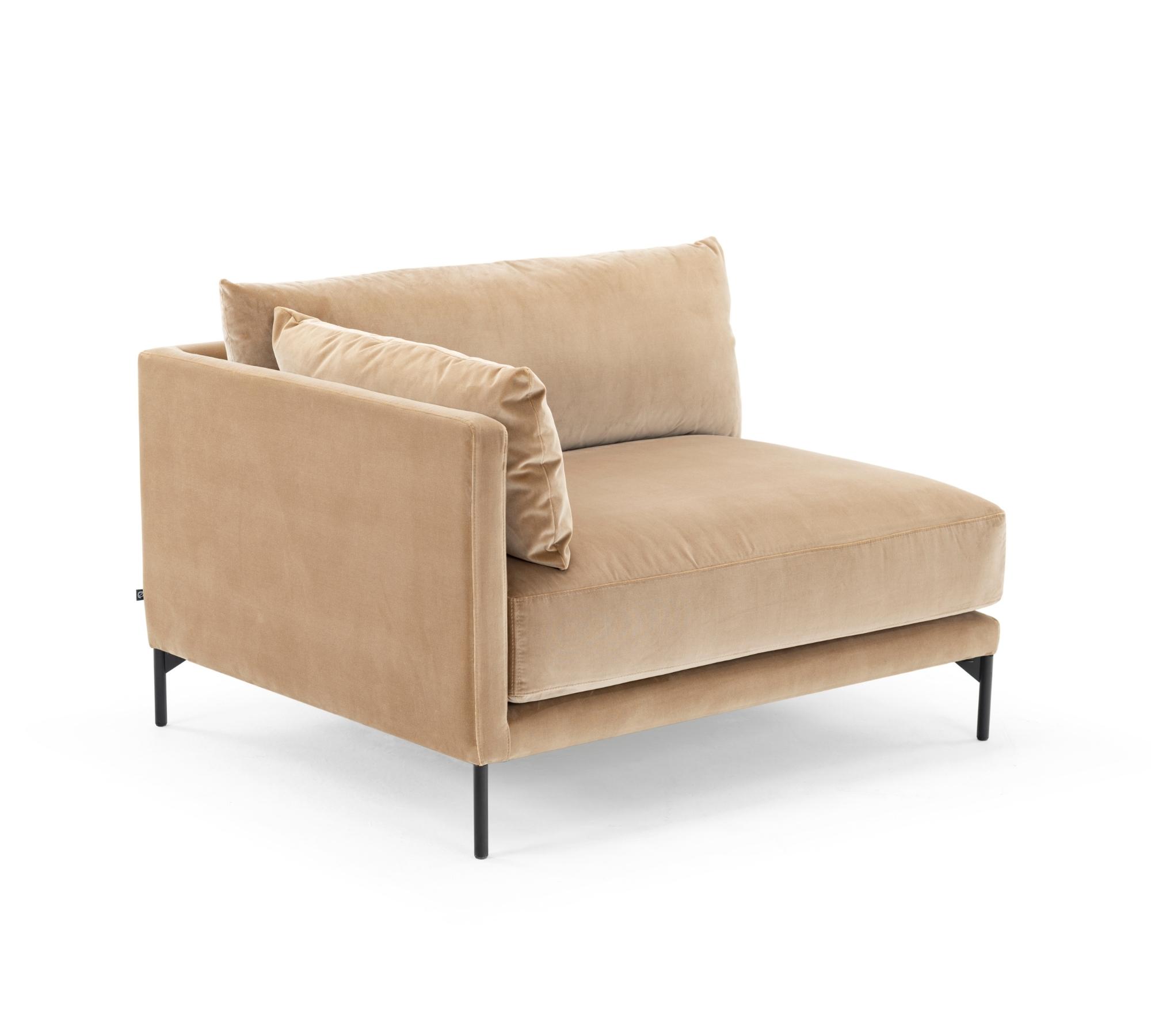 Vincent 1-Sitzer Modul Links Velour Matt Beige