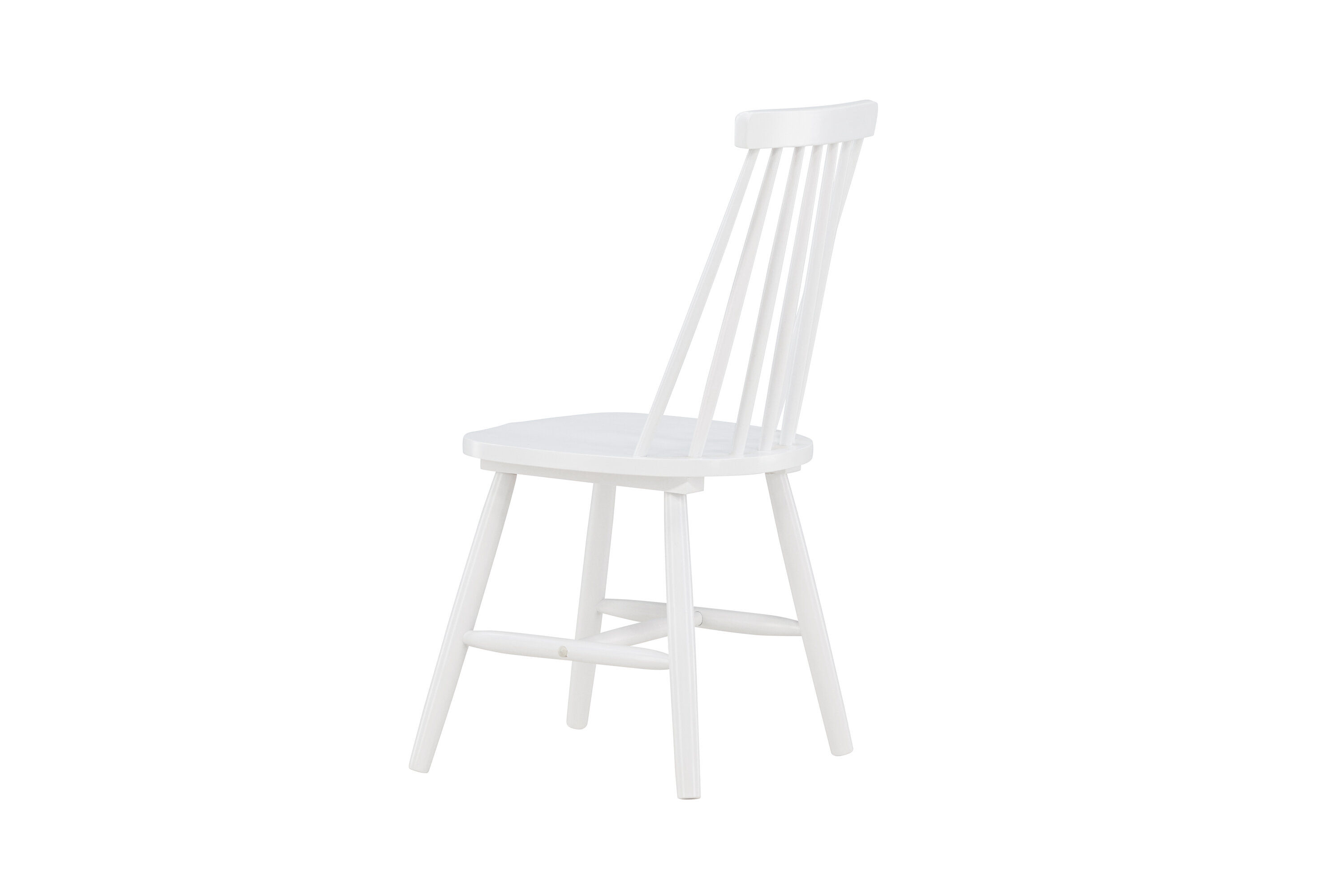 Lönneberga 2x Esszimmerstuhl- Set Kautschukbaum Weiß