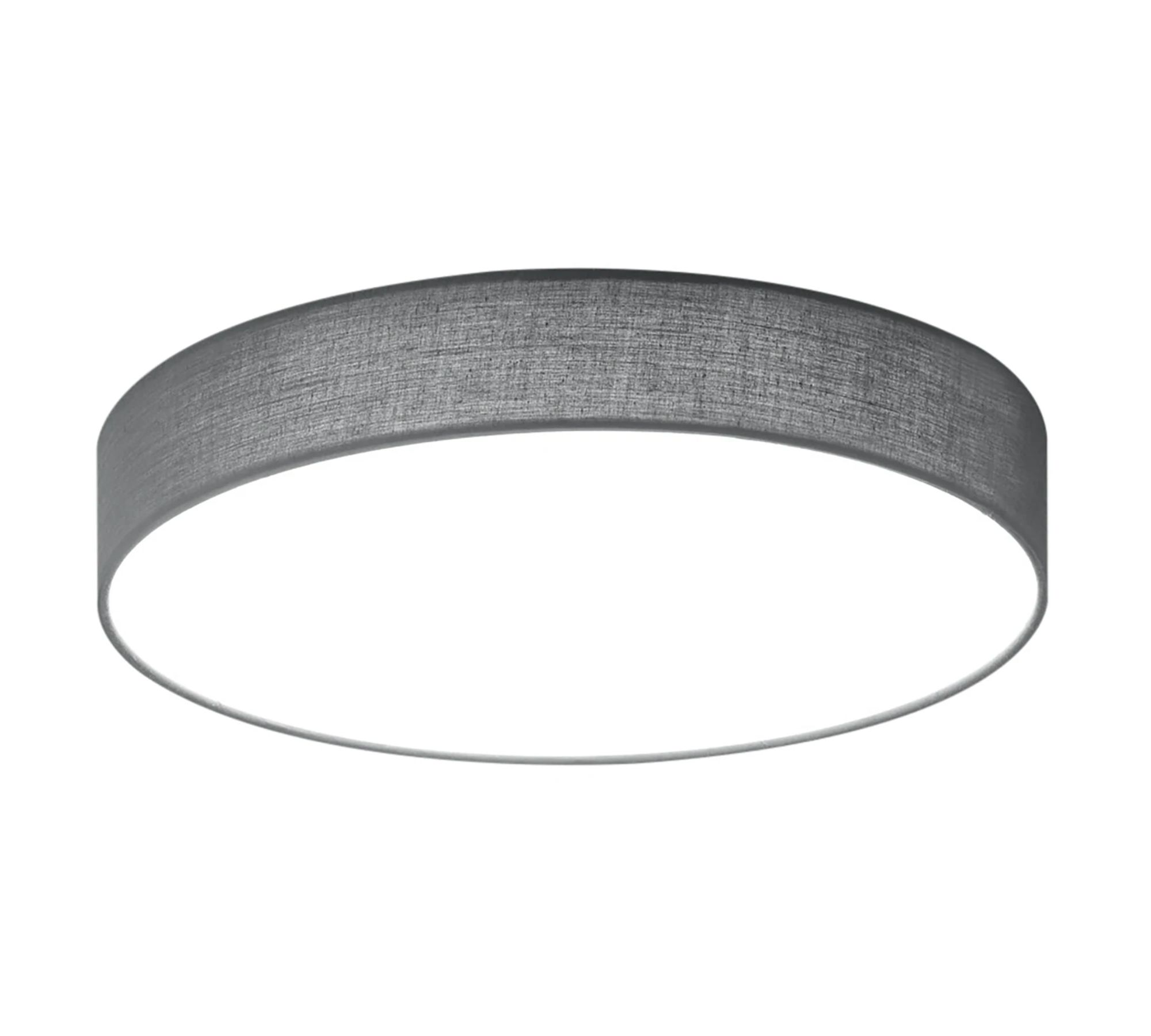 LED Ceiling light 1-flame Mixed fabric Metal Gray