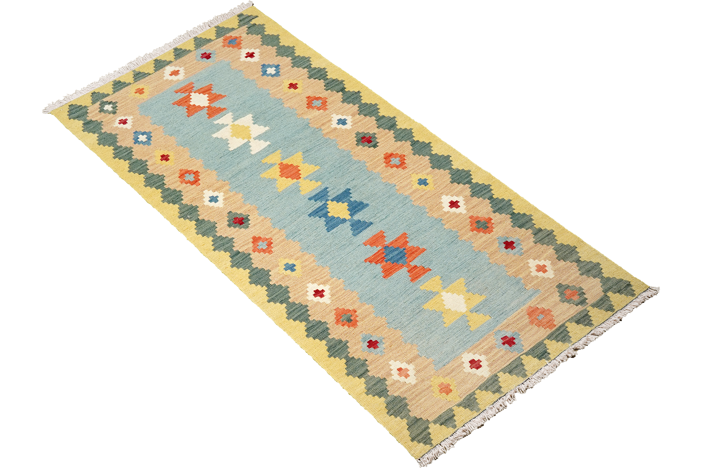 Kilim Gashgai Teppich Mehrfarbig