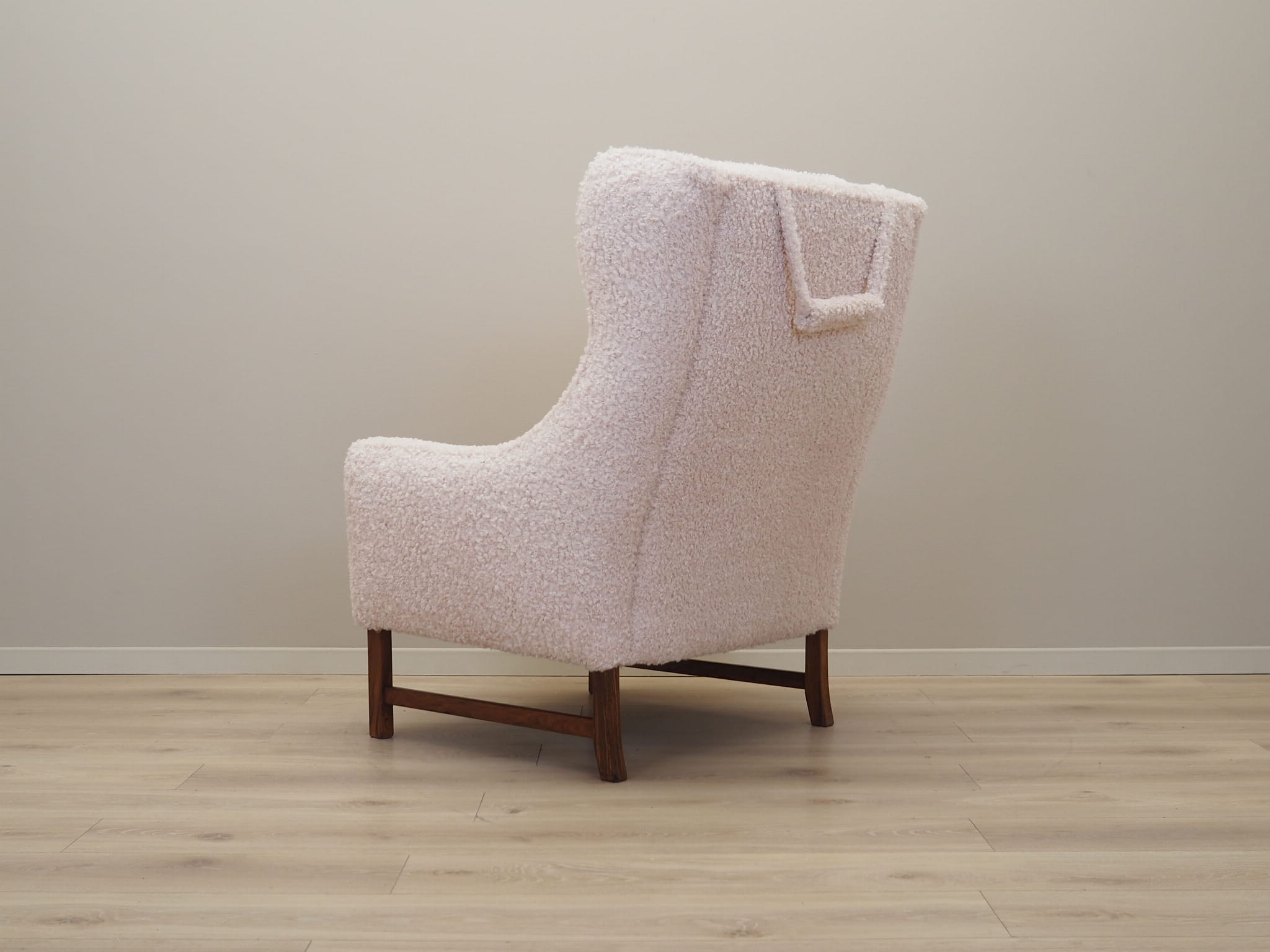 Chair Textile Wood Cream 1970s