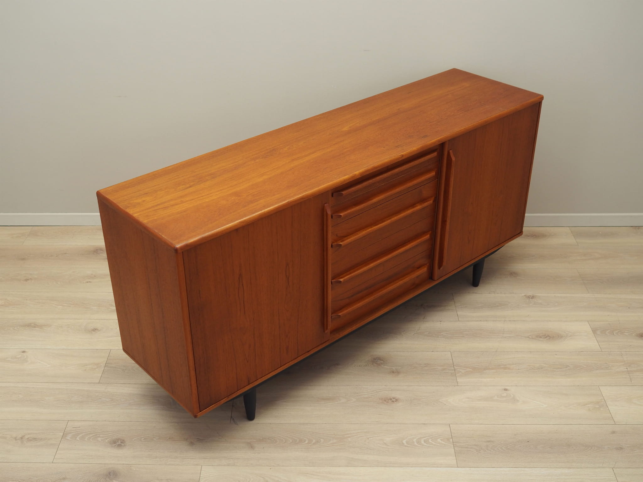 Vintage Sideboard Teakholz Braun 1970er Jahre