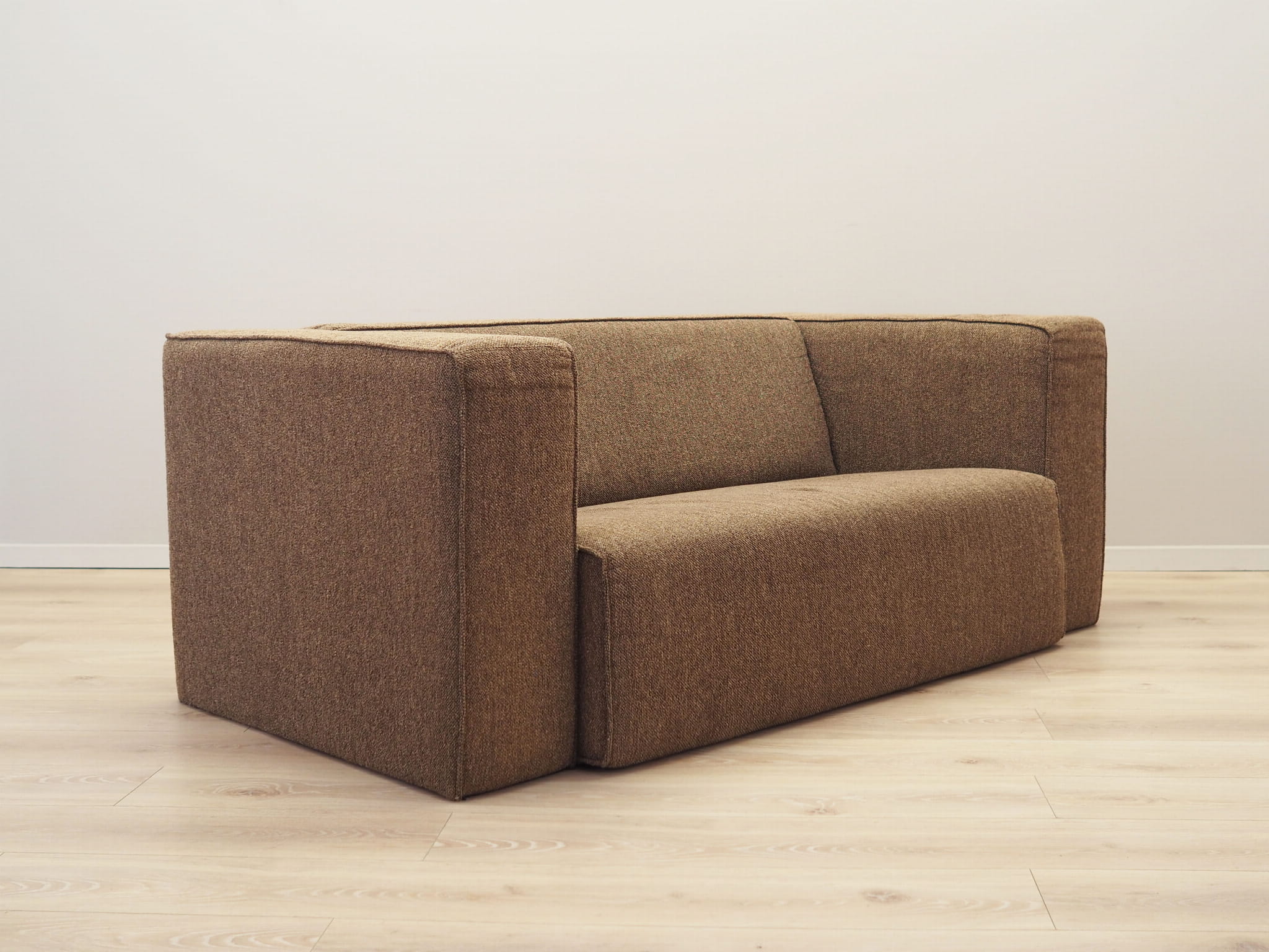 Vintage Sofa Textil Braun 1980er Jahre
