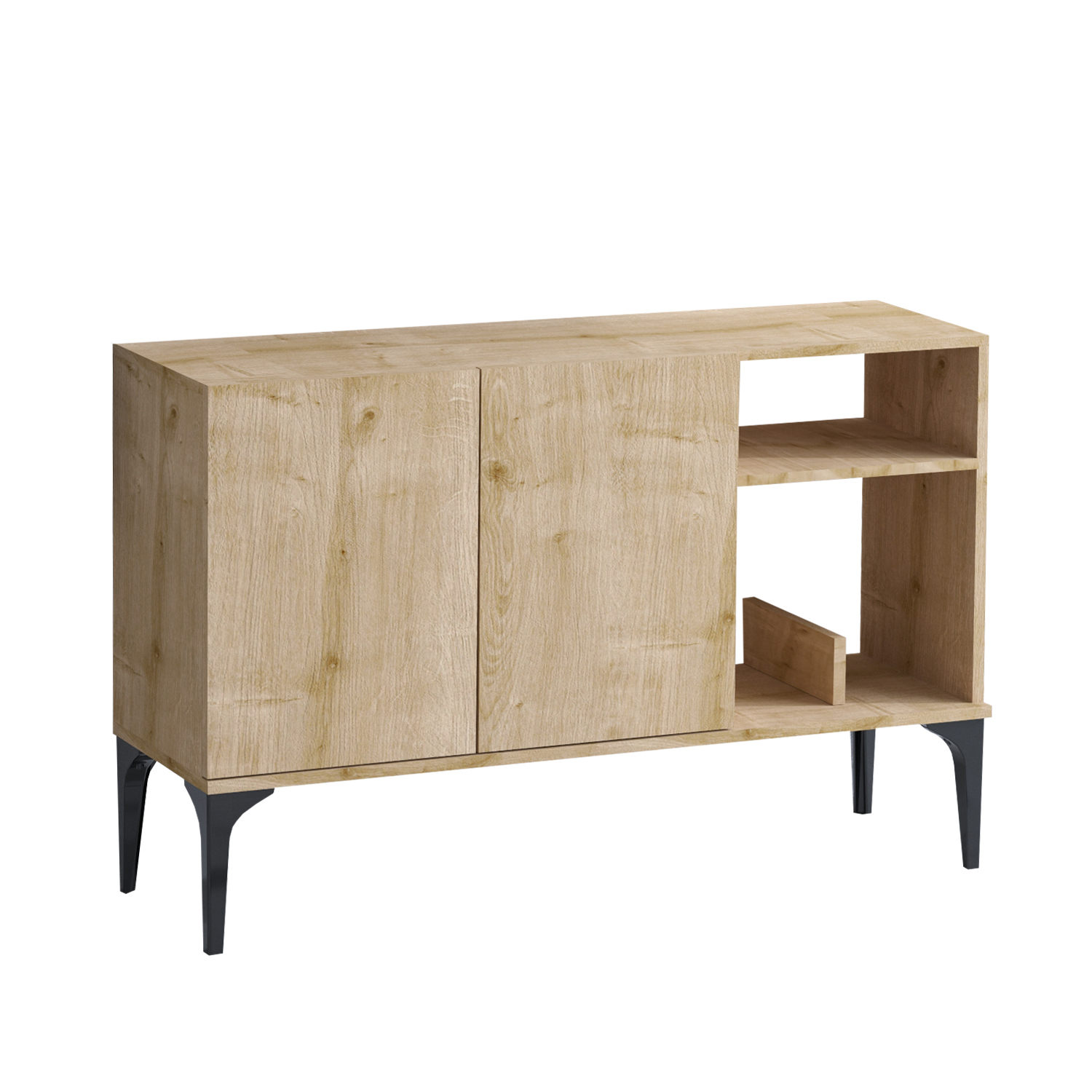 Oscar Console Wood Veneer Sapphire Black
