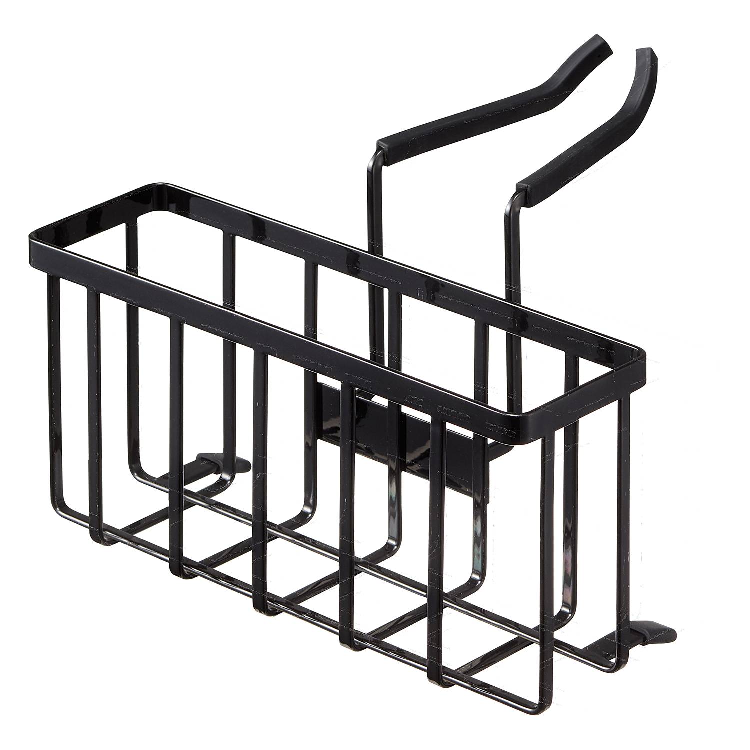 Sink Organizer Tower Steel Plastic Black