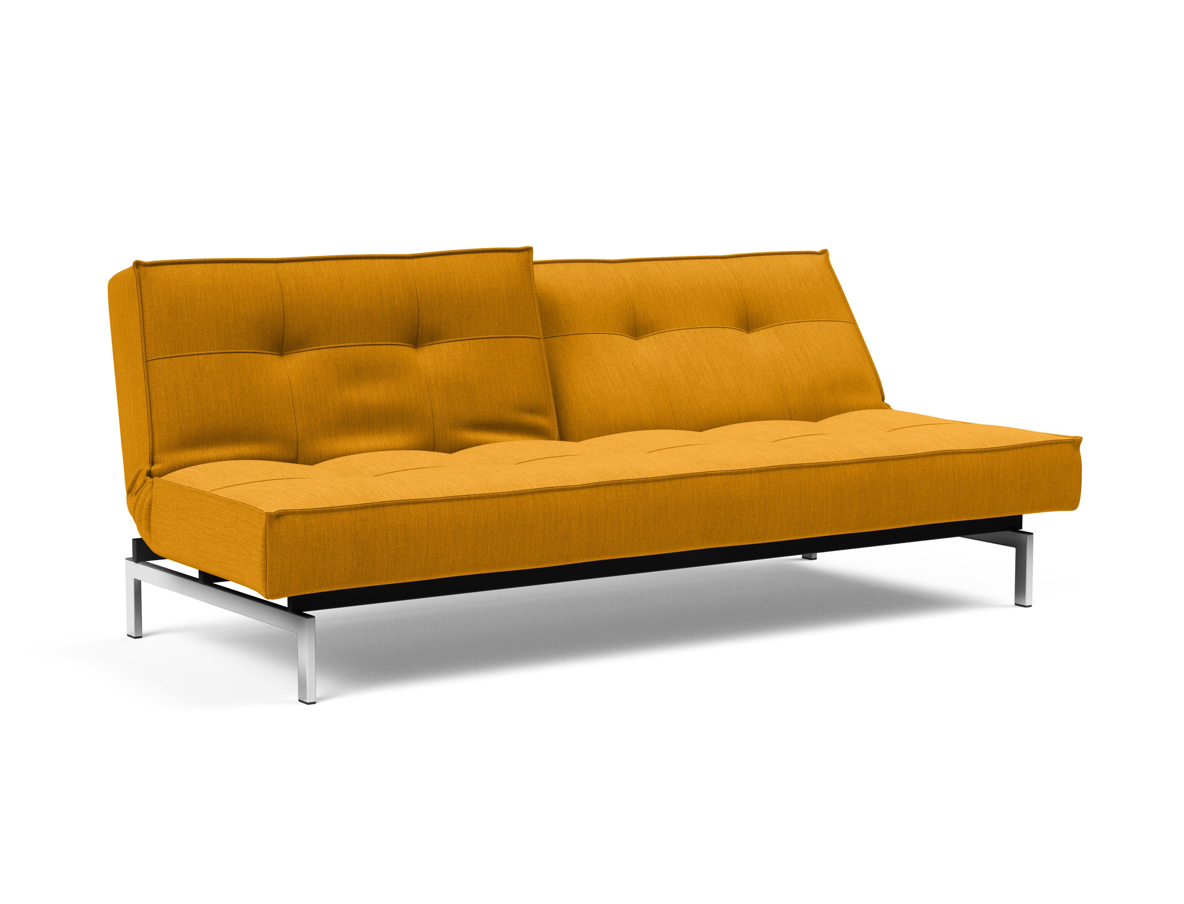 Splitback Schlafsofa Gelb