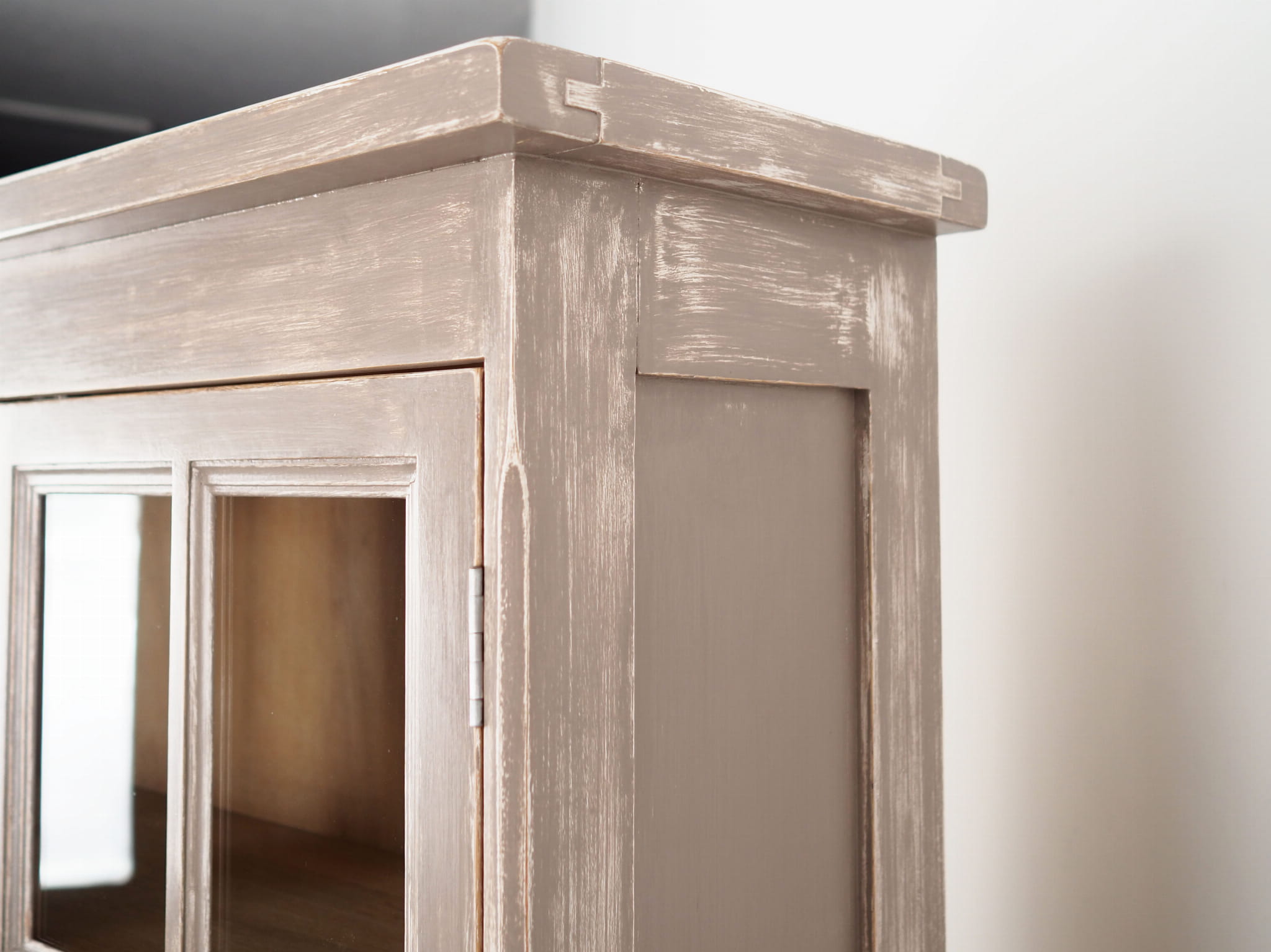 Display cabinet Oak 1980s