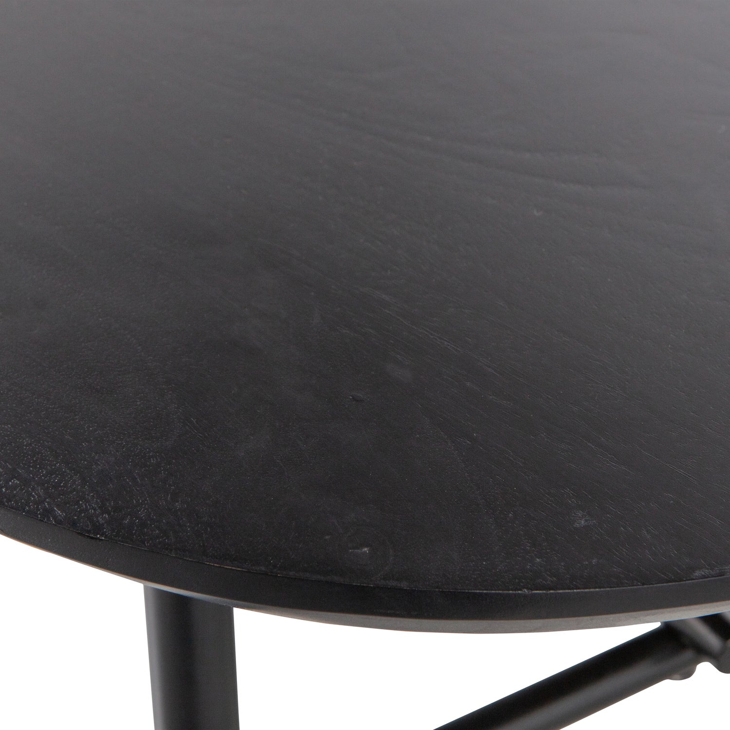 Elegance Couchtisch Mangoholz Metall Schwarz
