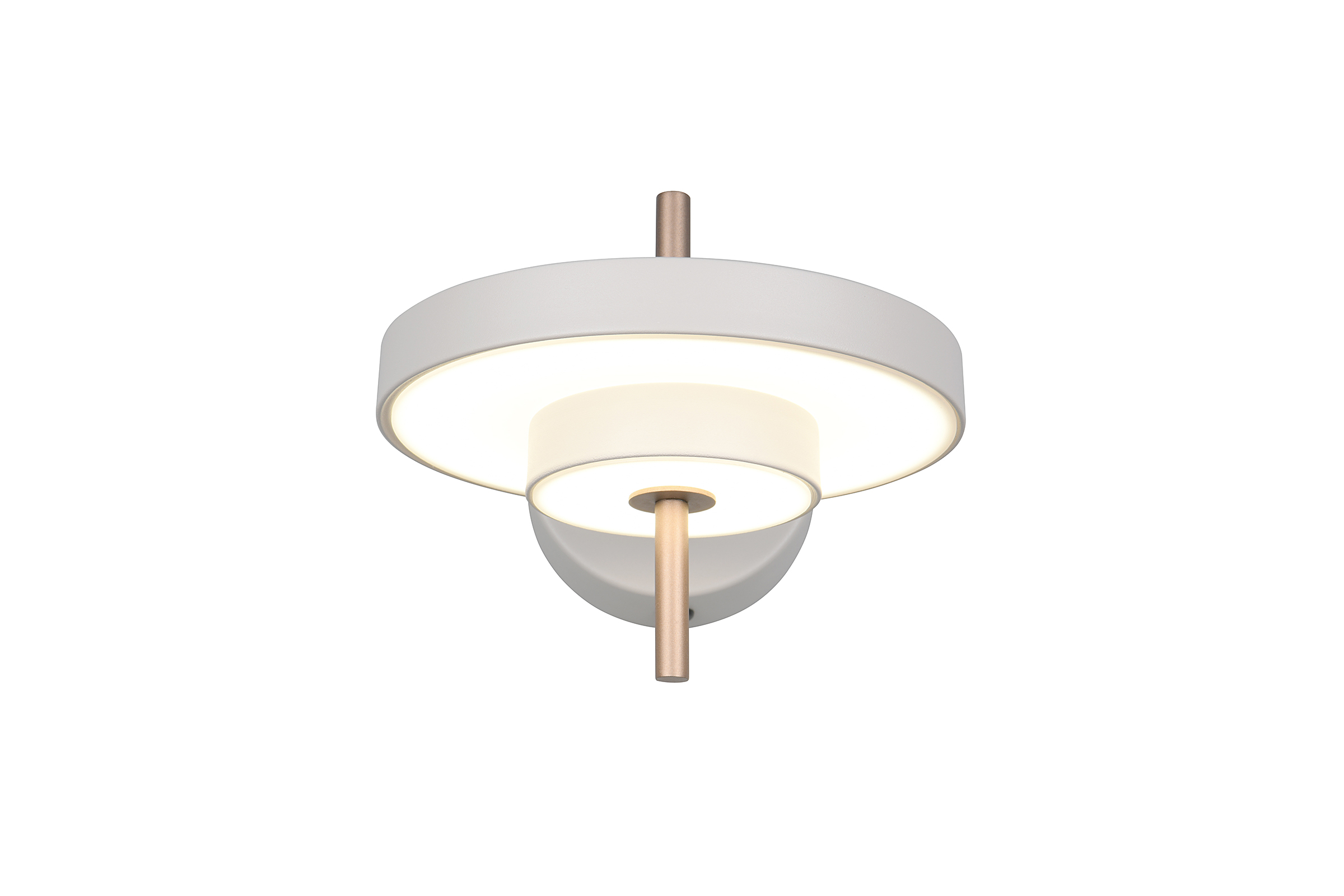 Keaton LED-Wandleuchte 1-flammig Polycarbonat Eisen Grau