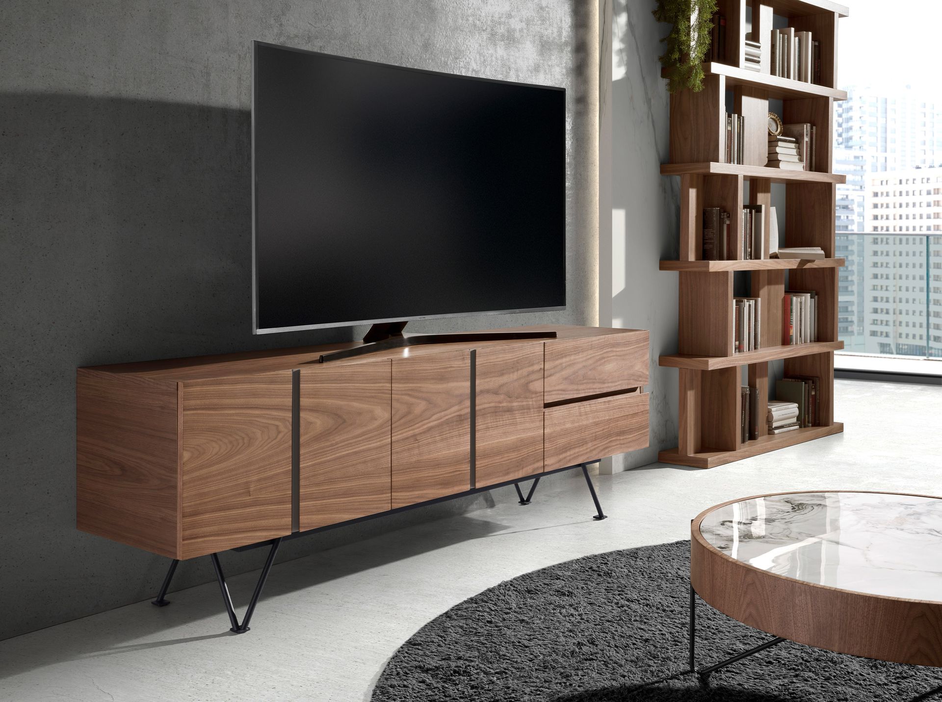 TV-Lowboard Braun