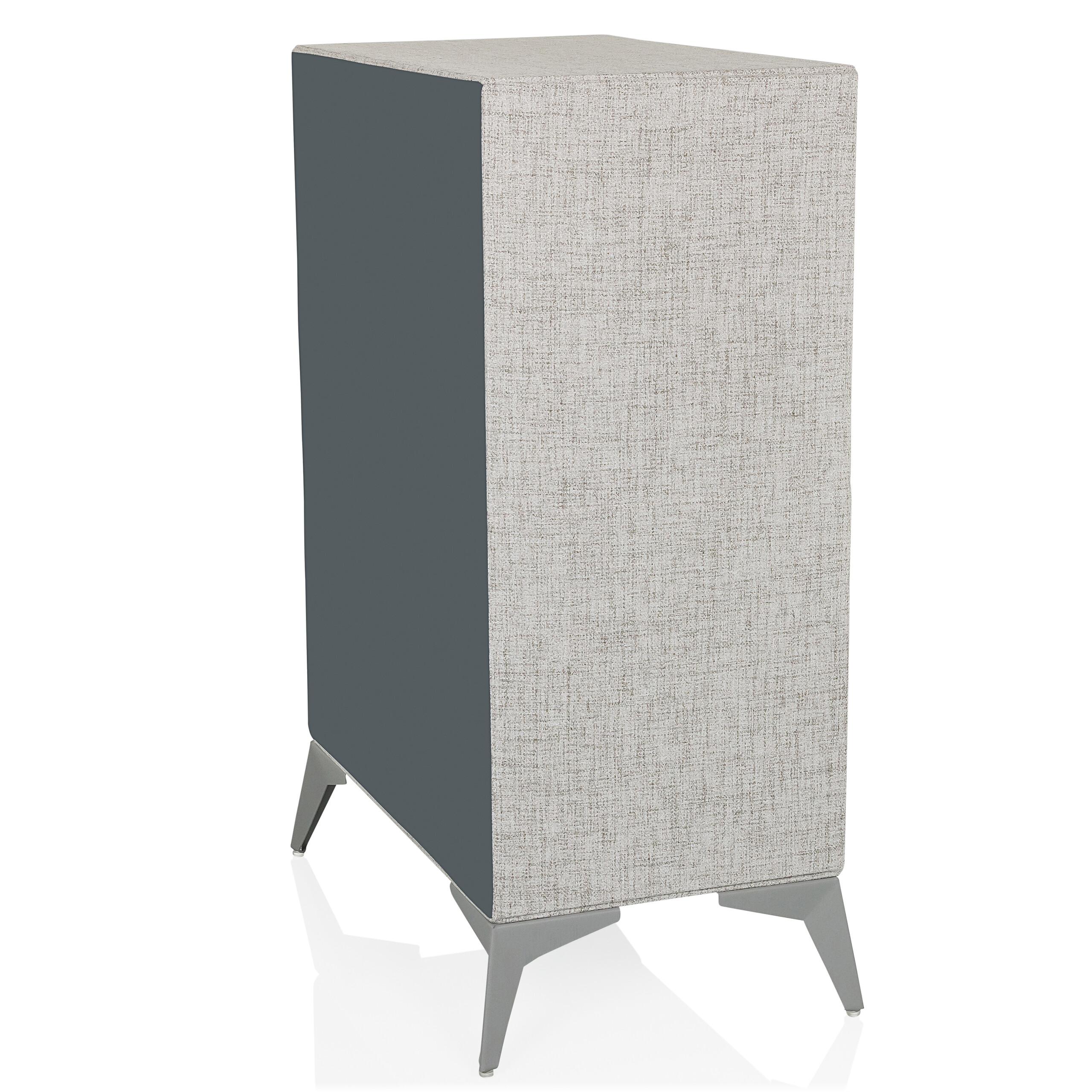 Chest of drawers SKUFFY 64x35x90cm 4 drawers grey hjh LIVING