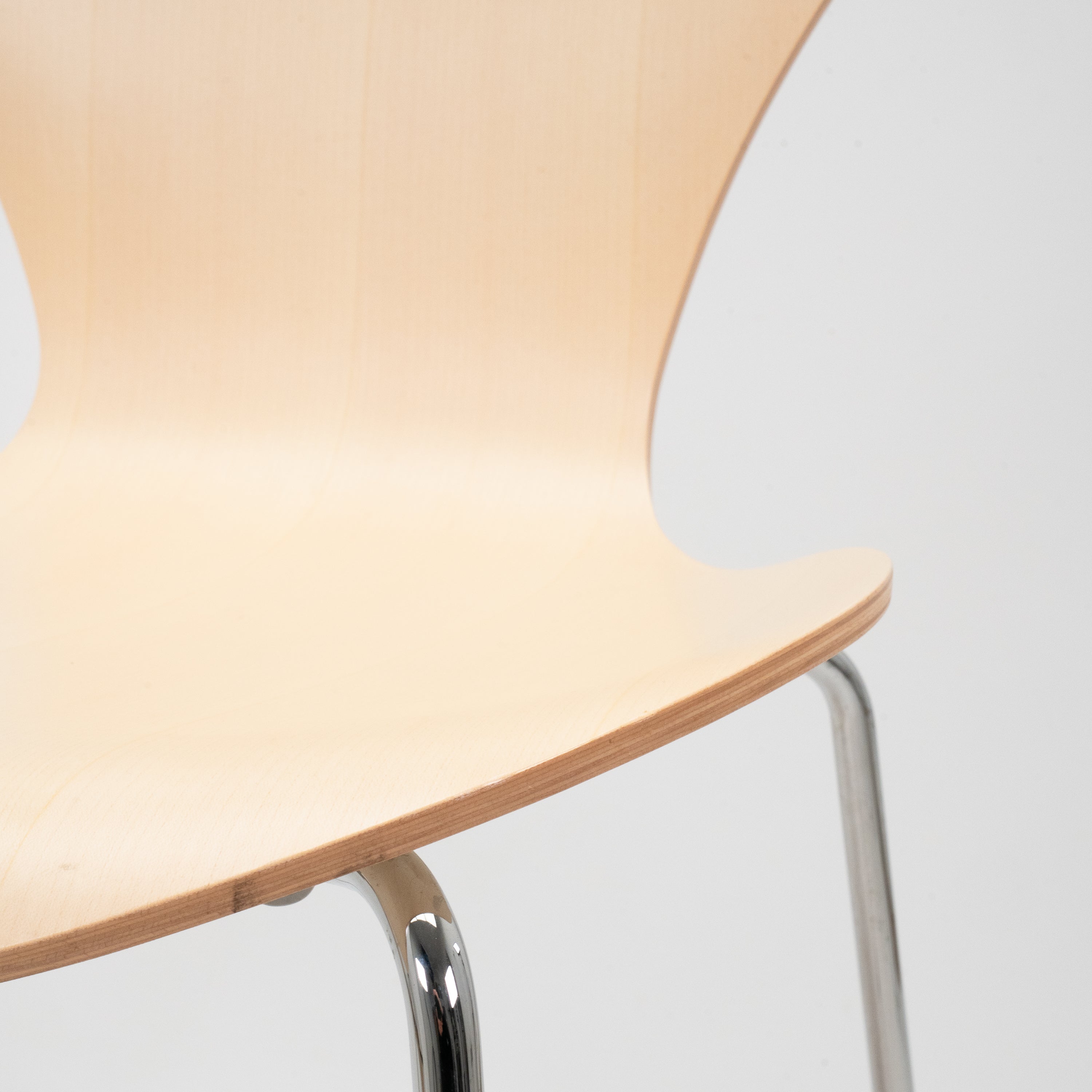 Serie 7 Stuhl Chrom Ahorn von Fritz Hansen