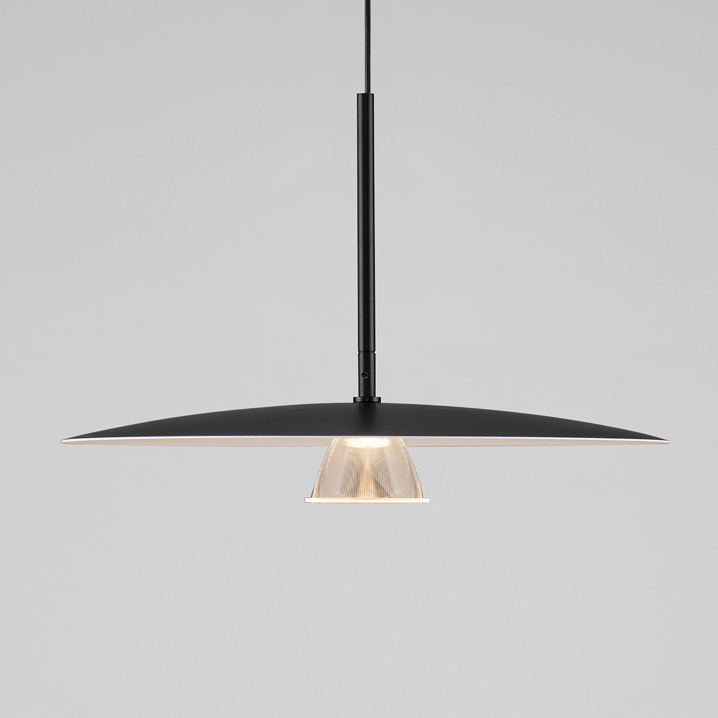 Pendelleuchte Lopo Aluminium Acrylglas Schwarz