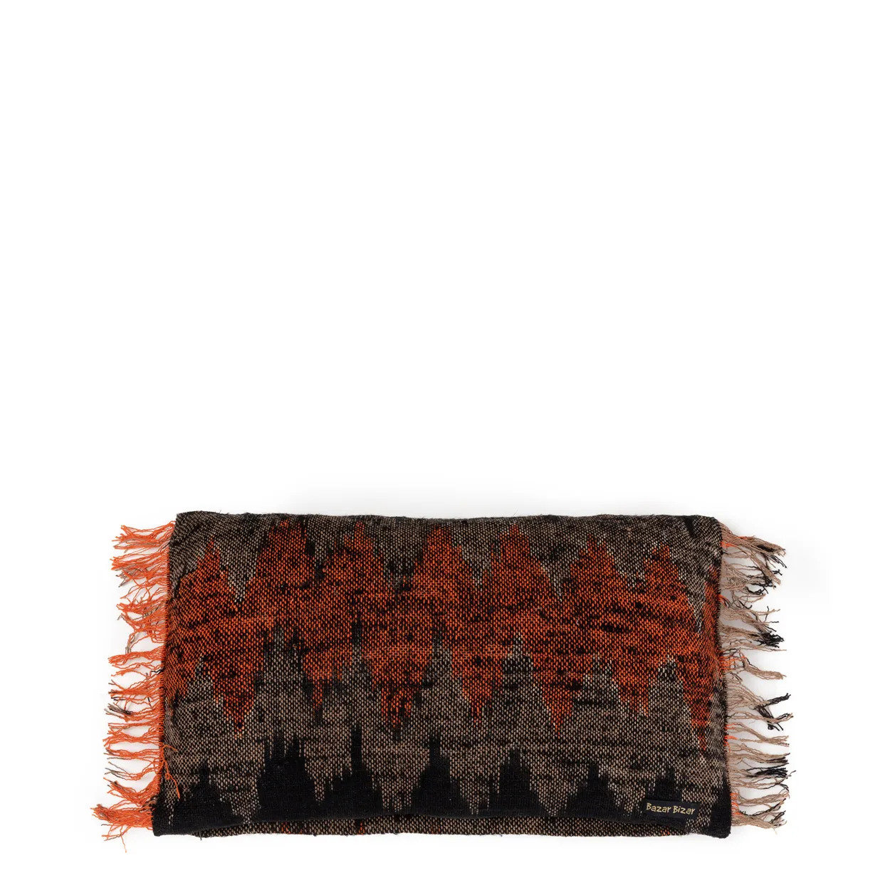 Oh My Gee Kissenbezug Schwarz Orange 30x50cm