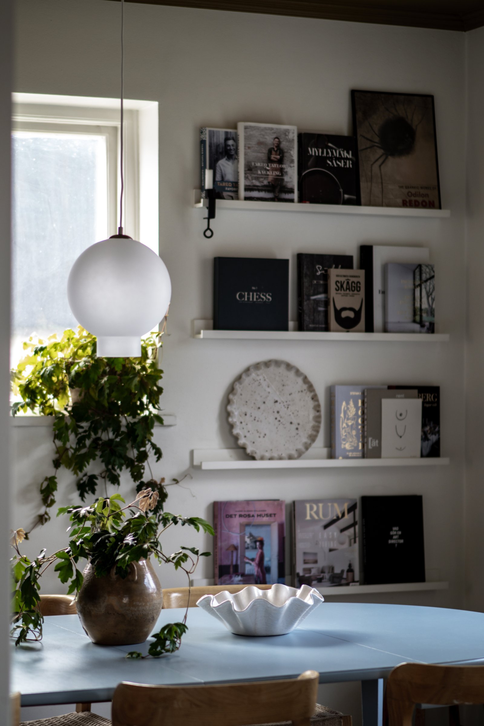 Bams Lampada a sospensione vetro opale bianco Ø 25cm