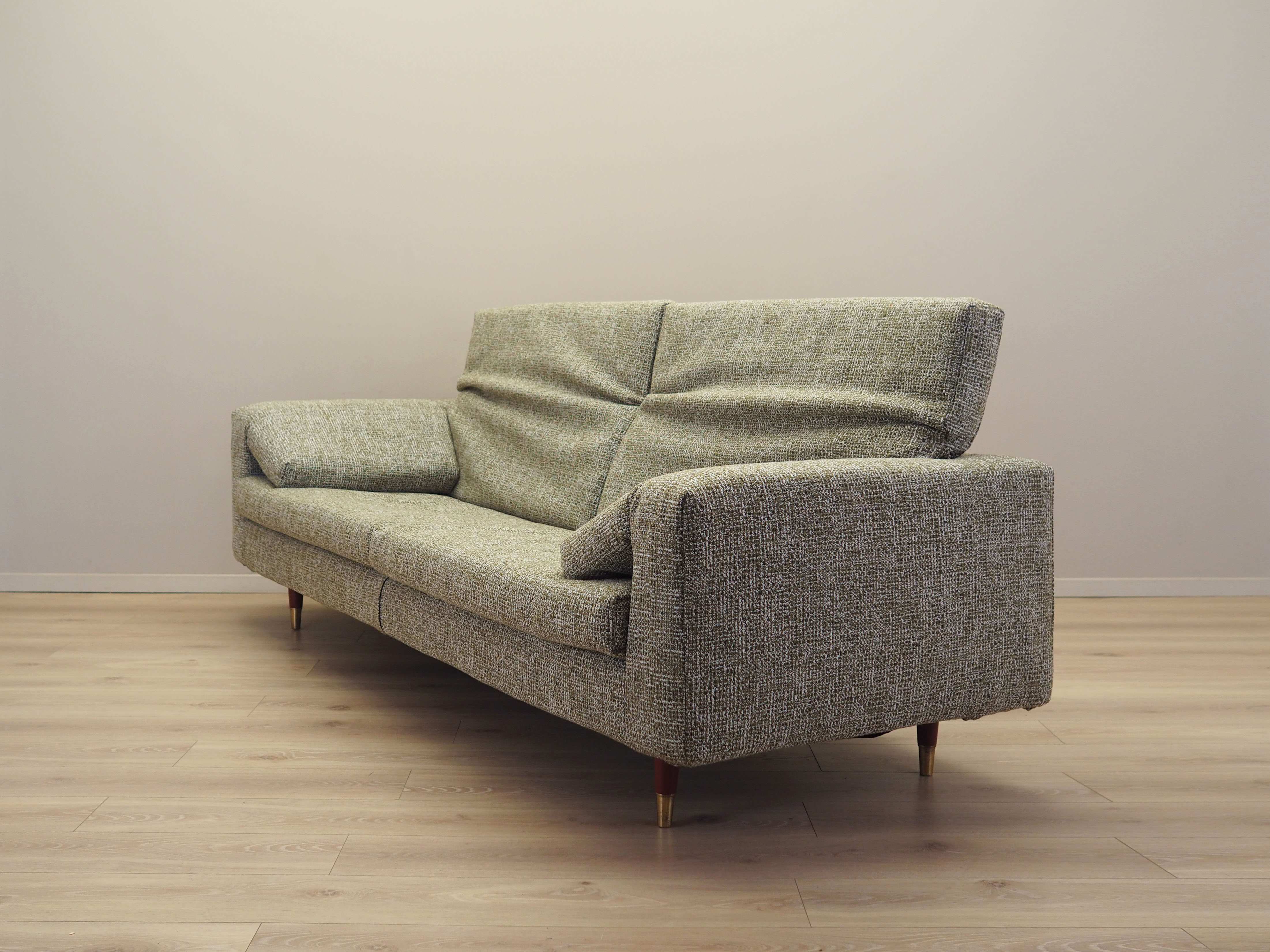 3-Sitzer Sofa Grün 1970er Jahre
