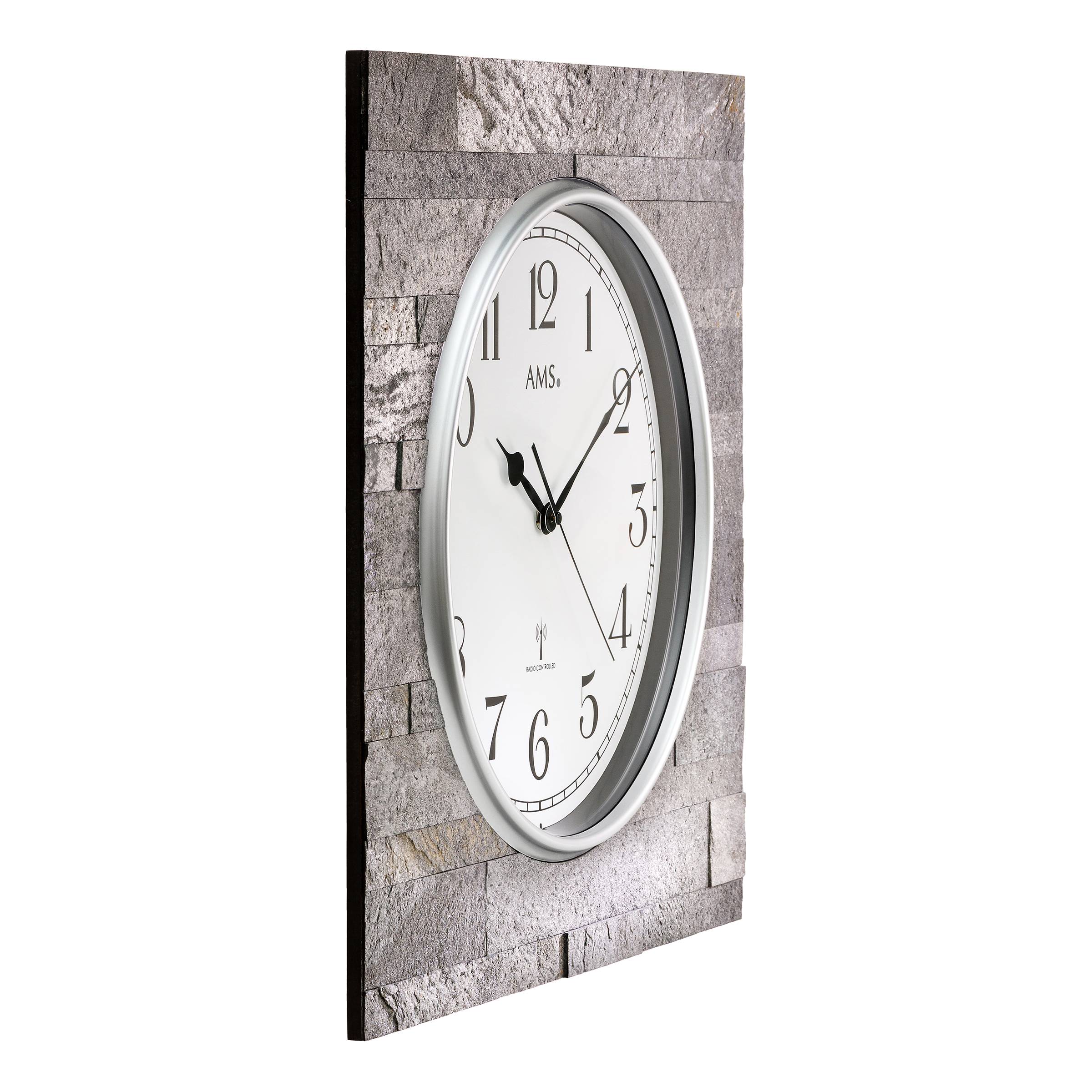 Funk-Wanduhr Oreda Silber